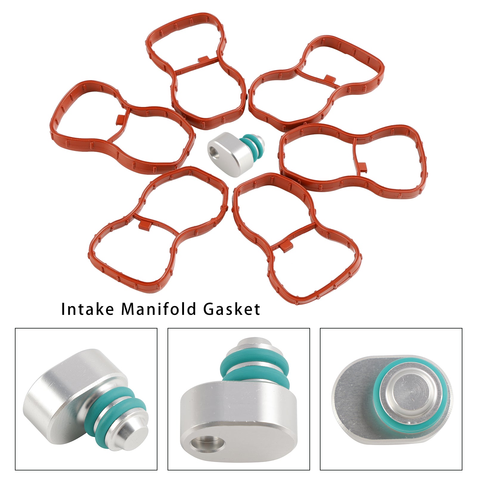 Junta del colector de admisión de 6 uds 1167807480 para BMW E90-93 F10 F11 F07 X5 X6 N57