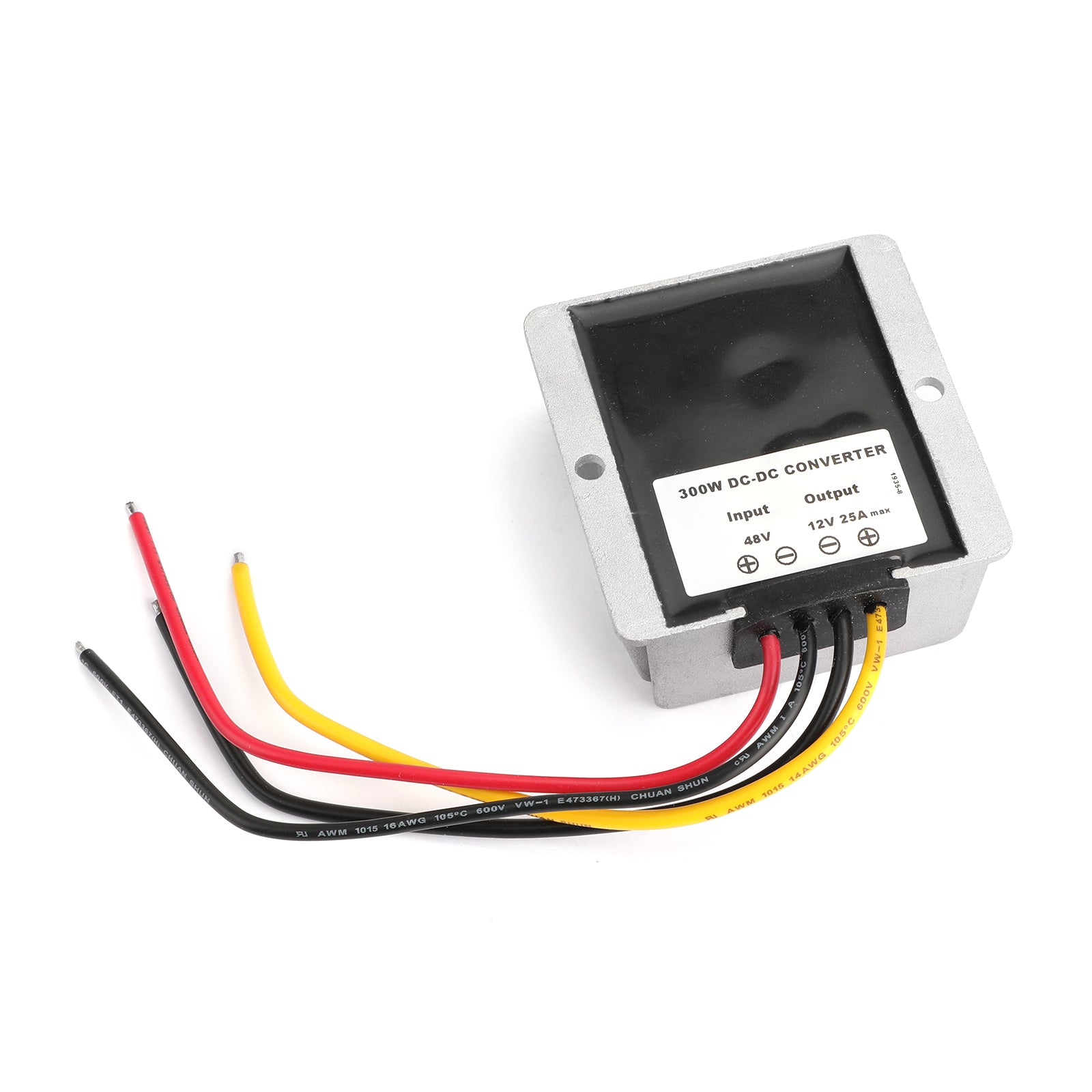 Imperméable Régulateur Convertisseur Tension 36/48V-12V Alimentation Module 25A