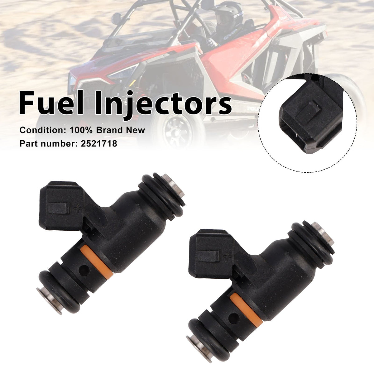 2 injecteurs de carburant 2PC 2521718 pour Polaris RZR XP 2017-2020