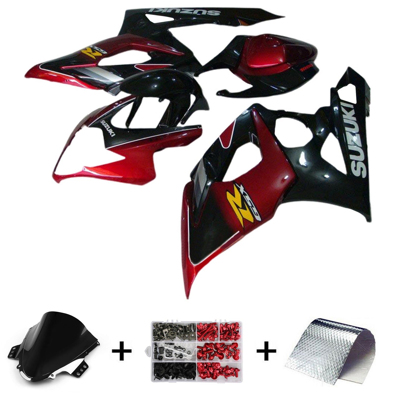 Amotopart Suzuki GSXR1000 2005-2006 K5 Kit de carenado de carrocería de plástico ABS