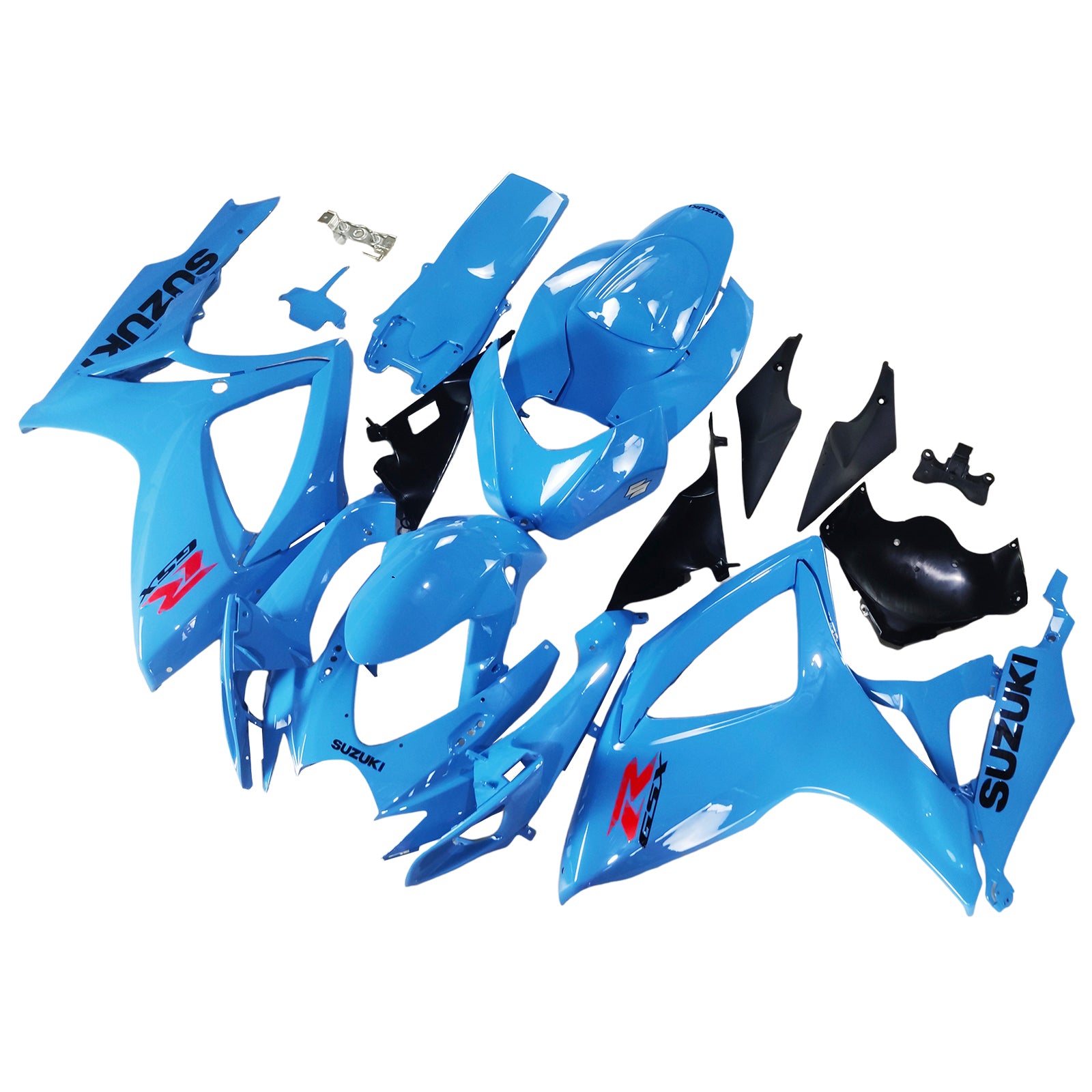 2006-2007 Suzuki GSXR 600/750 K6 Kit de carénage d'injection Bodywork Abs en plastique