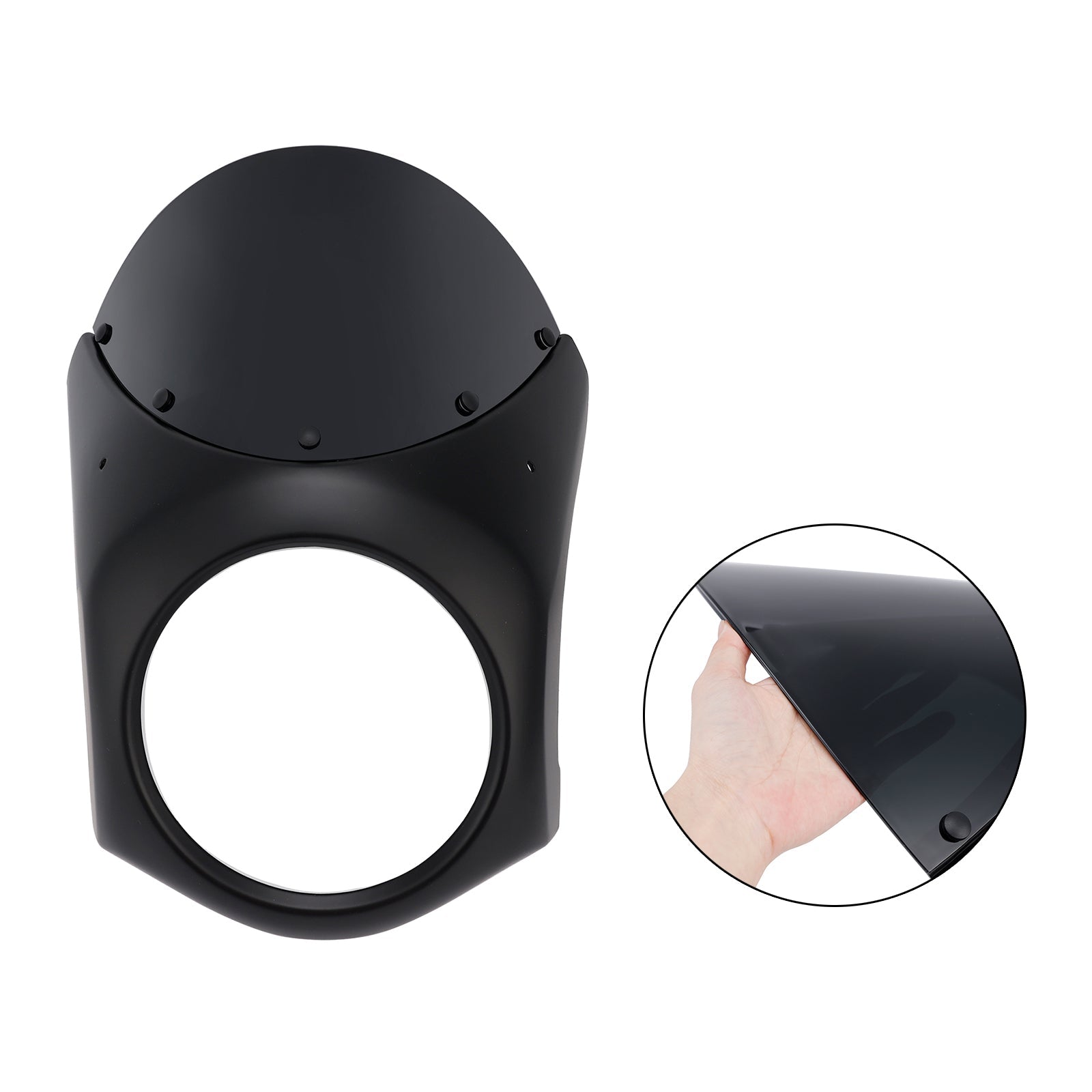 Fiera del parabrezza del faro per eliminatori Kawasaki 500 2024-2025