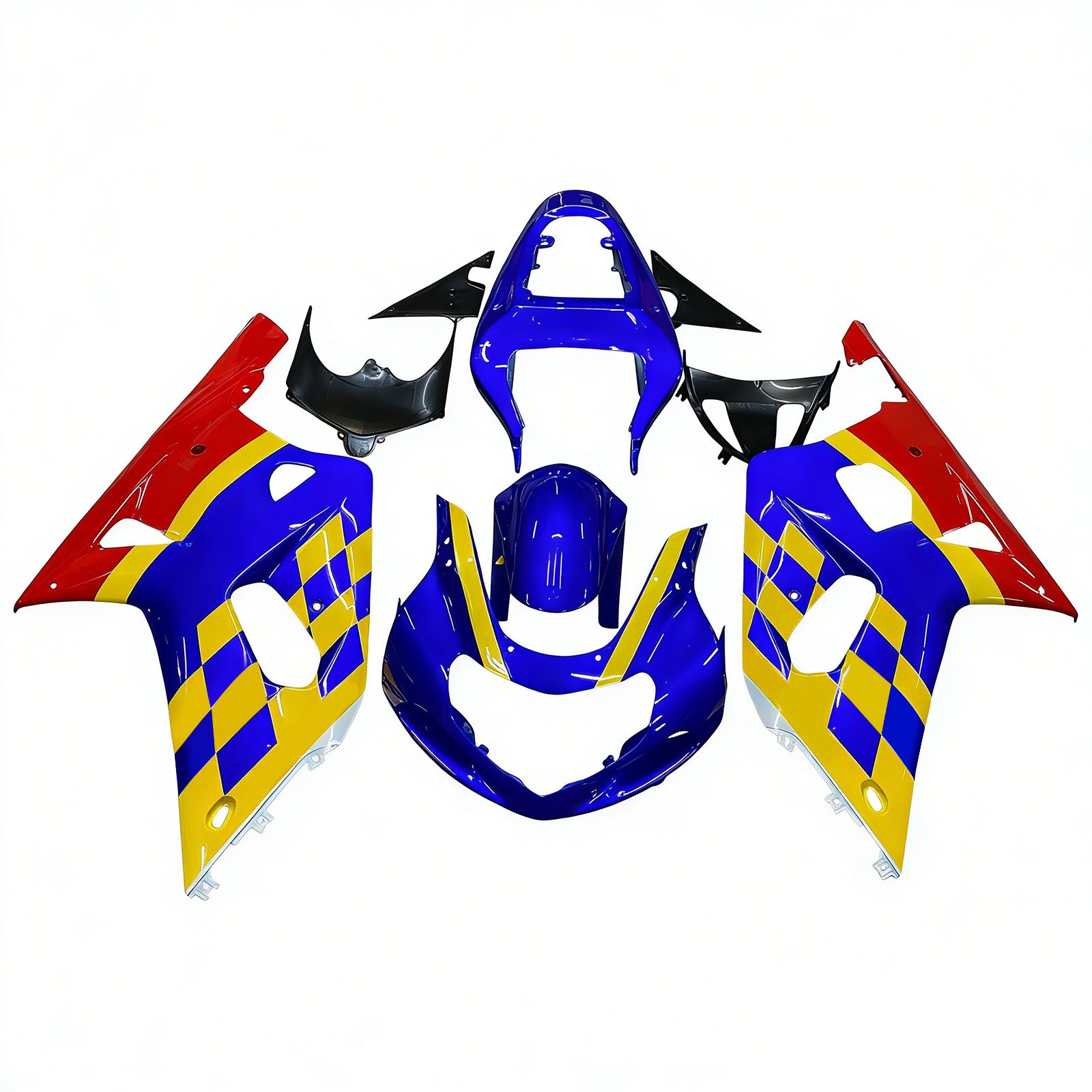 Kit de carénage par injection, carrosserie en plastique ABS, compatible avec Suzuki GSXR600 2001-2003