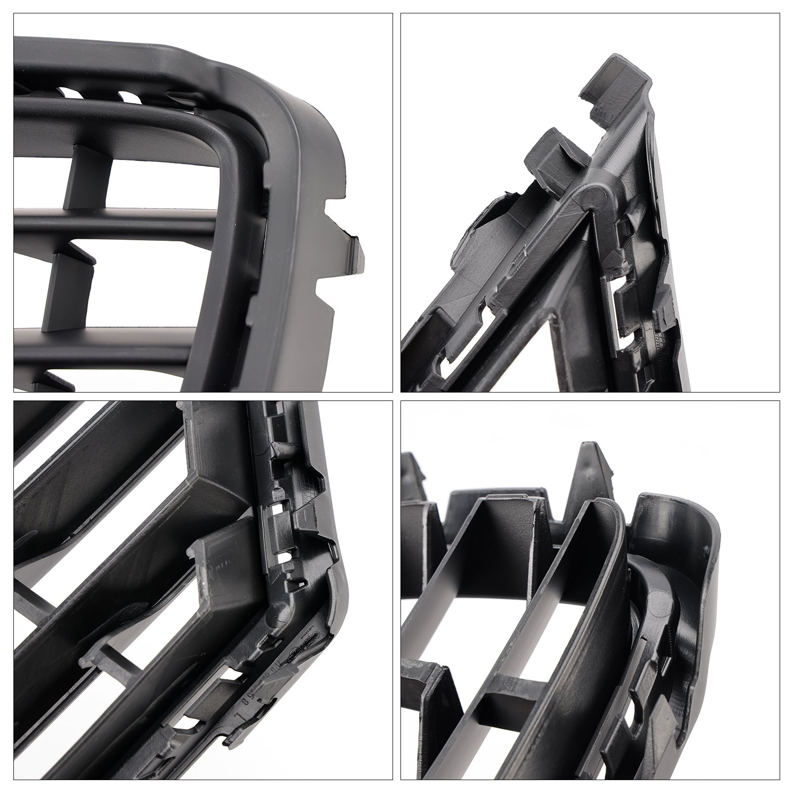 Lower beschermend rooster voor mistlichten vooraan vóór Volkswagen VW Touareg 7p 2015-2017, 2 stuks