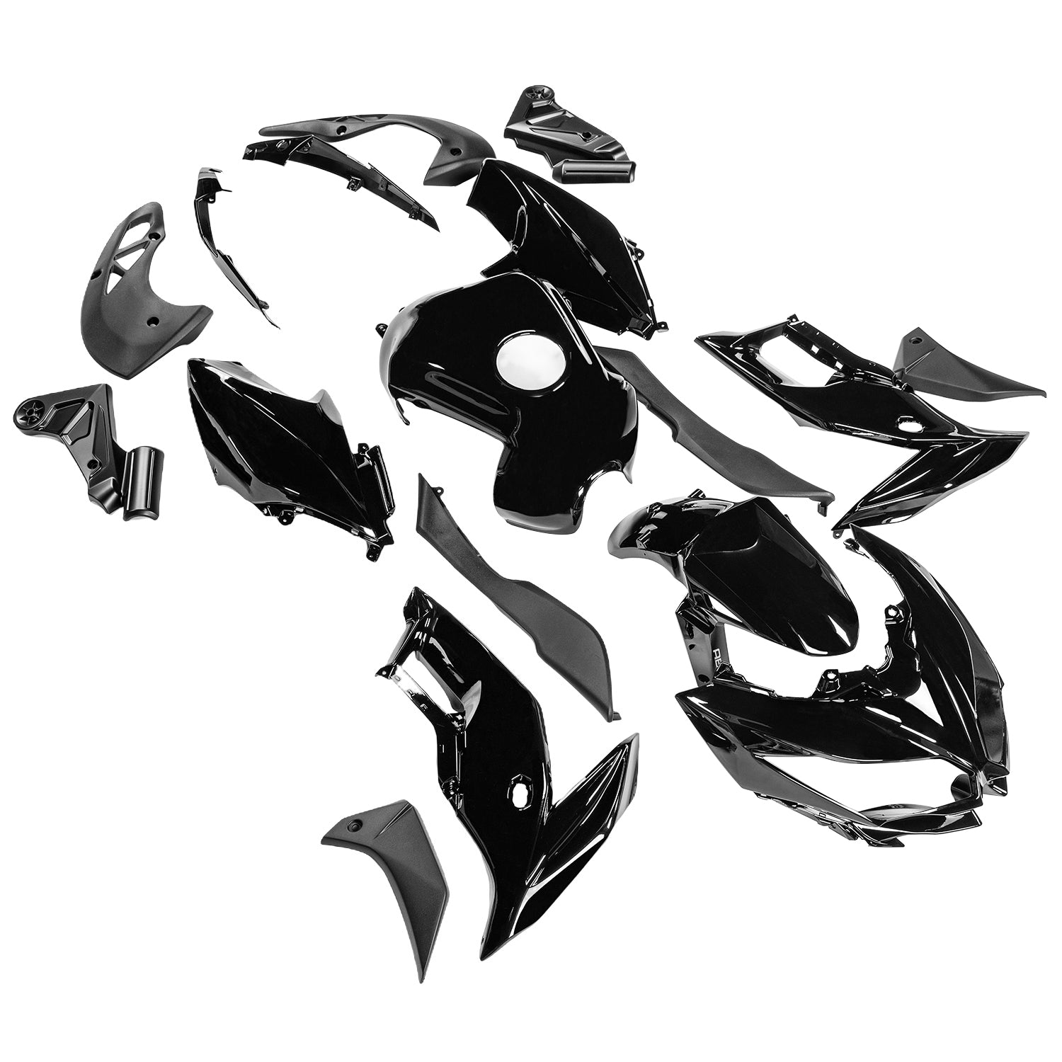 Carénage de carrosserie en plastique ABS d'injection adapté à Kawasaki VERSYS650 2015-2021 13#