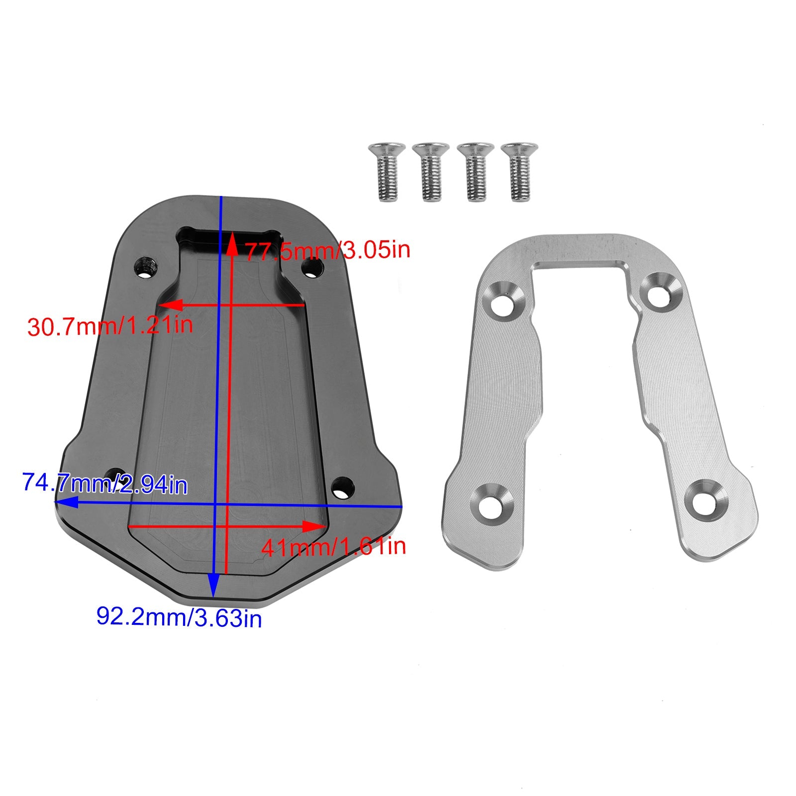 Plaque d'agrandissement de béquille pour HONDA CRF300L 2021-2023