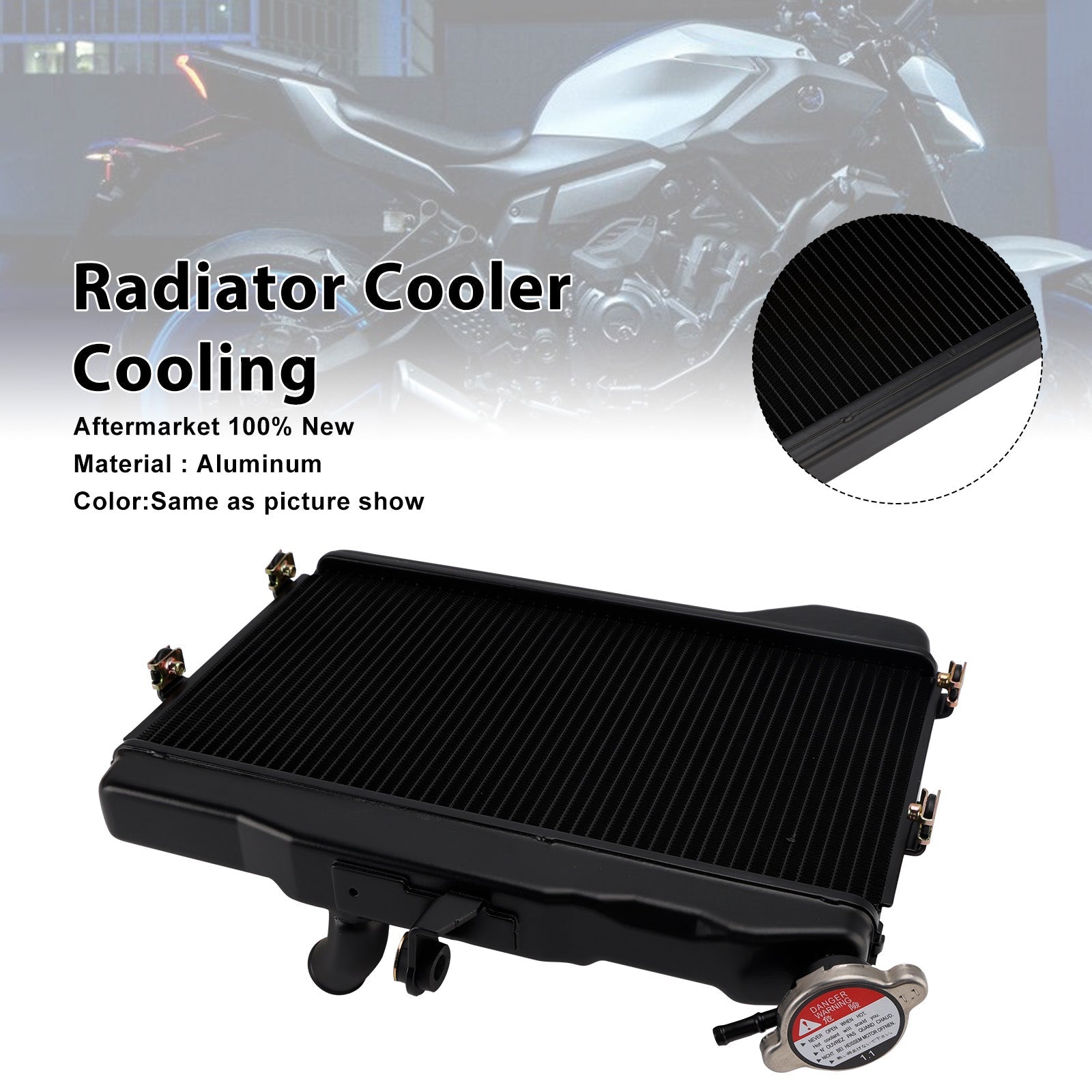 Aluminijast hladilnik motorja za radiator YAMAHA MT-07 (2025-2026)