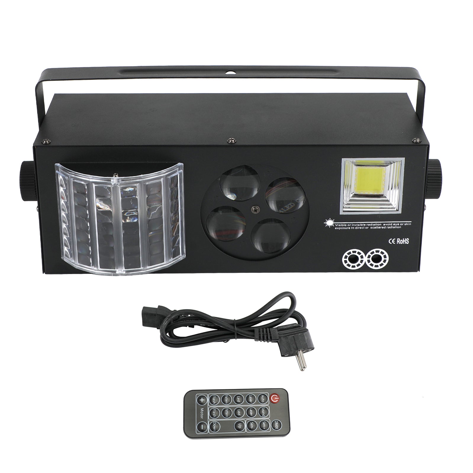 4In1 80W RGBW-stroboscoopmodel verlicht DMX-feestpodiumlicht + afstandsbediening