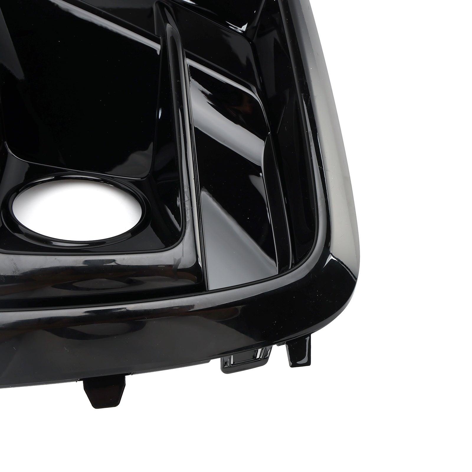 Zwart beveiligingsrooster voor mistlampje vooraan vóór Audi Q5 Sq5 S-Line 2021-2025