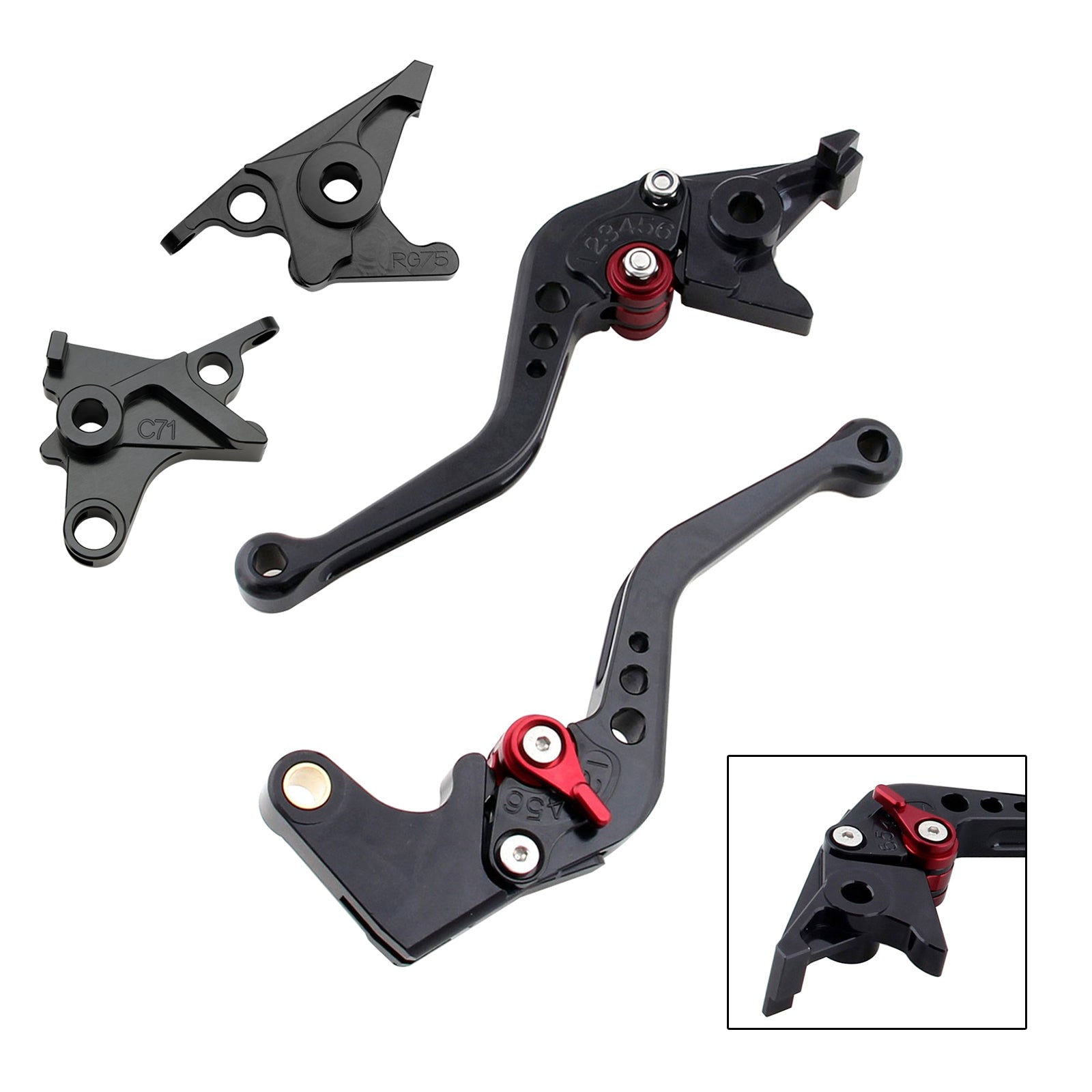 Levier de frein et d'embrayage court pour BMW R NINE T / PURE / RACER 2017-2023