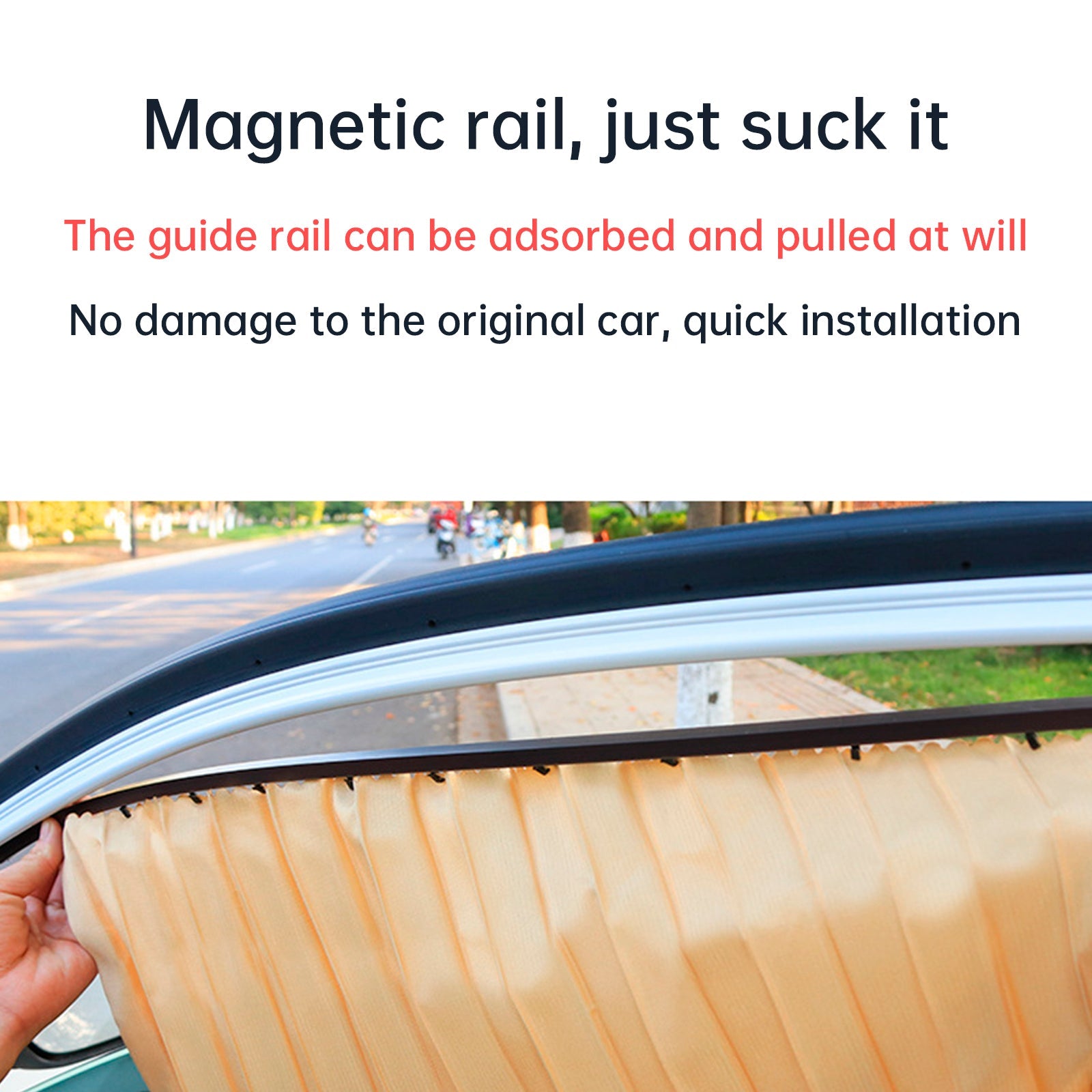 Lot de 4 pare-soleil universels dorés pour vitres latérales de voiture, pour l'allaitement et la sieste