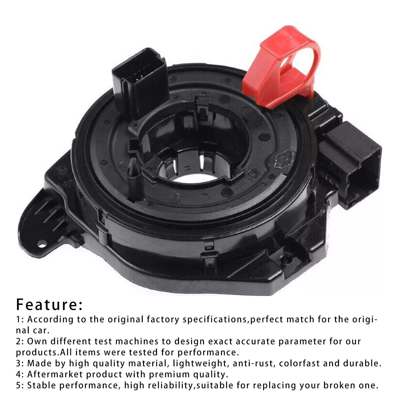 Ura spiralne kabelske ure 6C0959653 za sedež Skoda VW Polo V 6R1/6C1