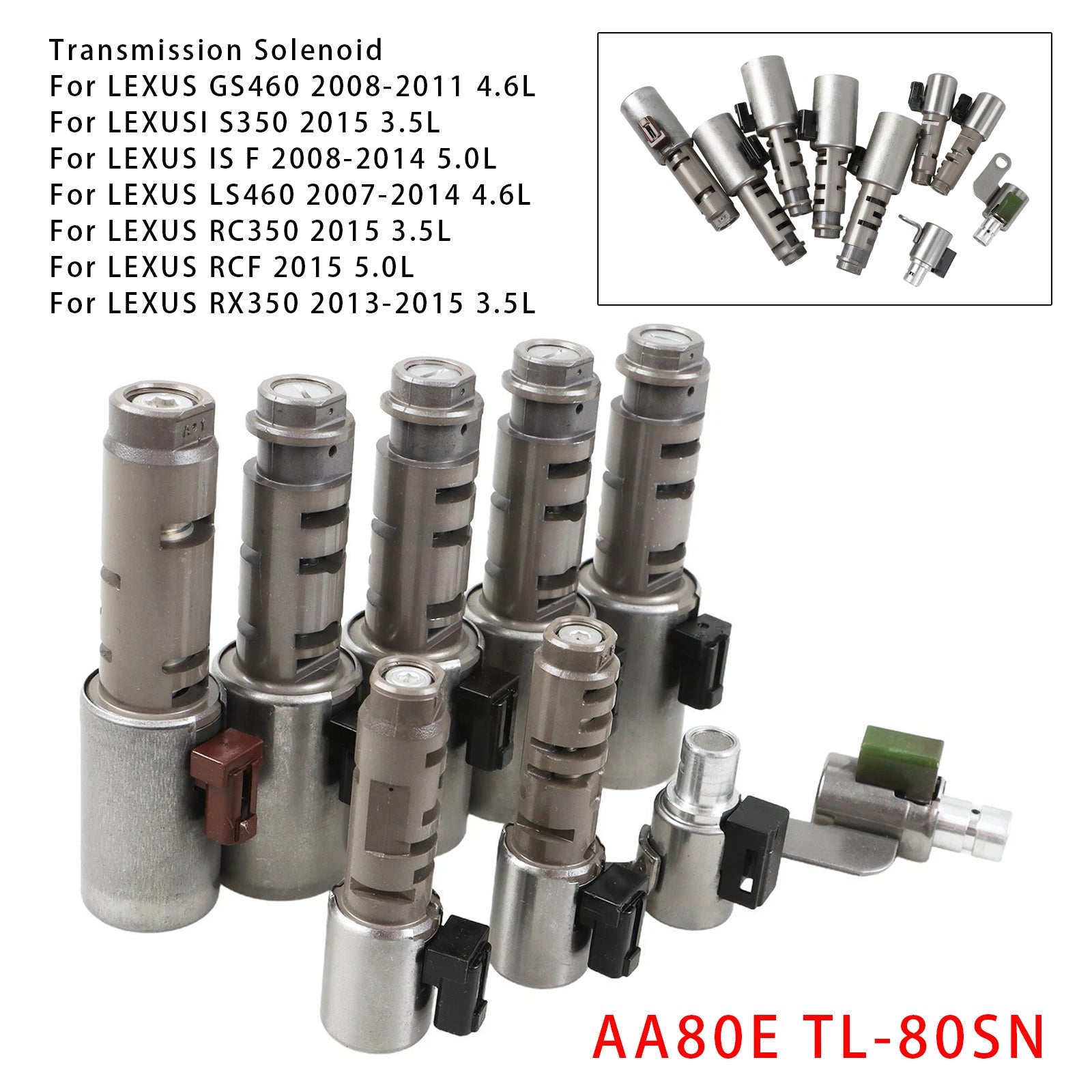 Zestaw elektromagnetyczny skrzyni biegów AA80E TL-80SN do Toyoty IS LS460/LS460L GS460