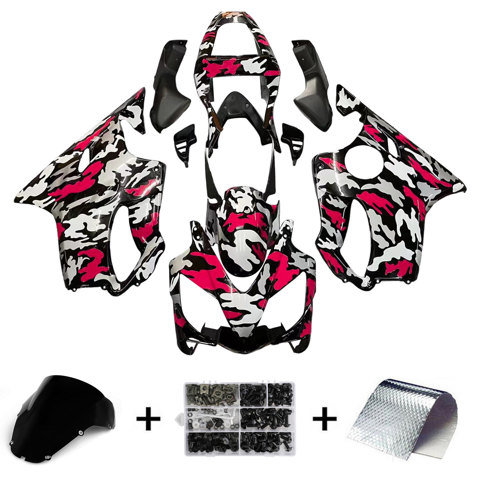Kit de carénage par injection, carrosserie en plastique ABS pour Honda CBR600 F4i 2001-2003