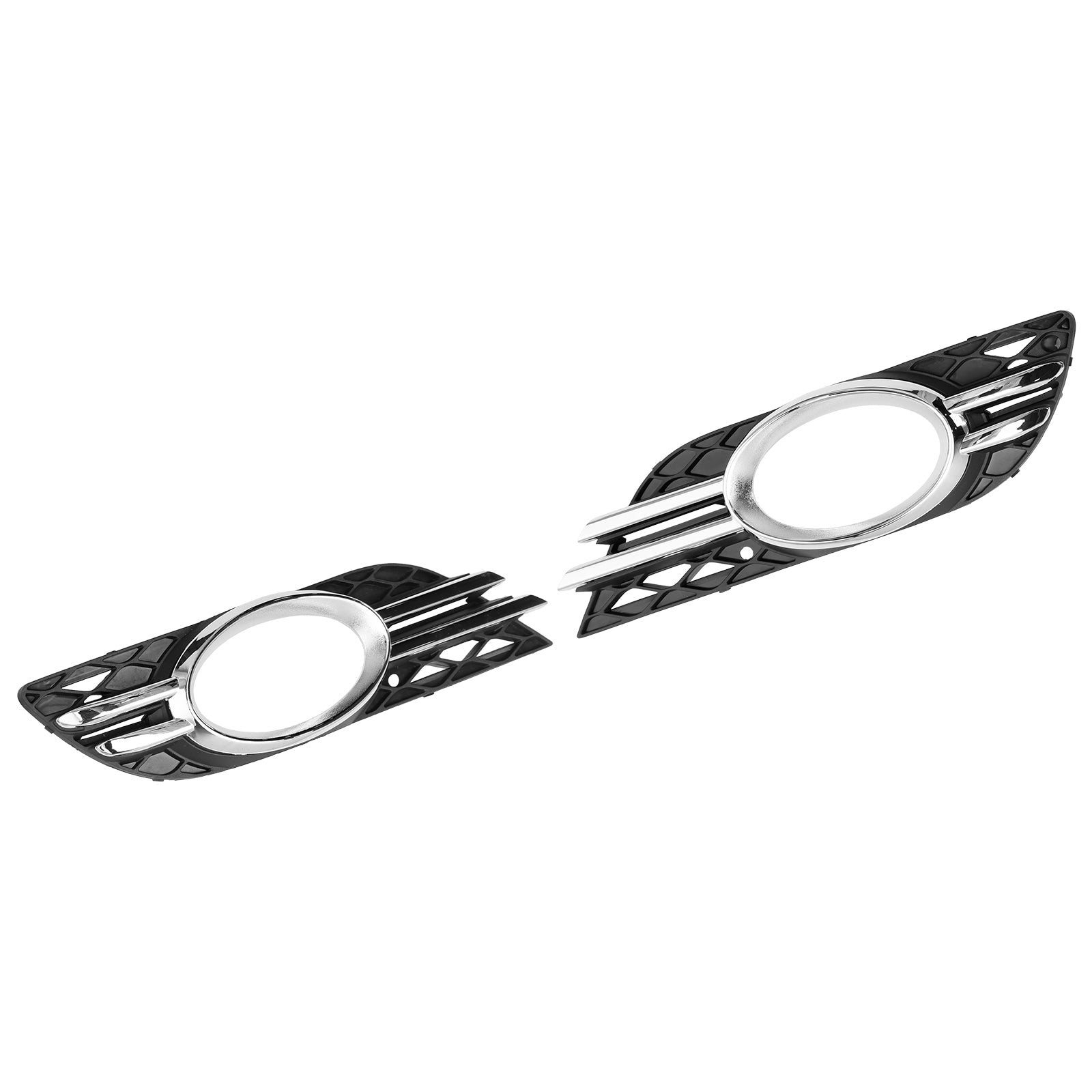 Ensemble de garnitures chromées pour grille de phare antibrouillard avant pour Mercedes-Benz CLASSE E W211 07-09