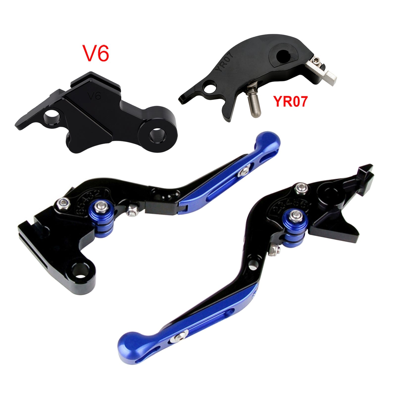 Levier de frein et d'embrayage réglable compatible avec YAMAHA XSR900 XSR900GP MT-09 MT-09SP 24-25