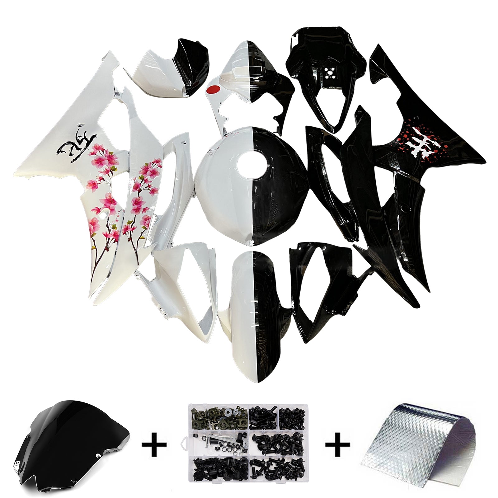 Komplet oklepa iz ABS plastike za Yamaho YZFR6 YZF-R6 2008-2016