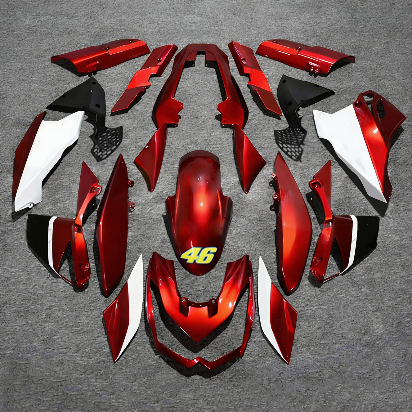 Kit de carénage en plastique ABS injecté compatible avec Kawasaki Z1000 2010-2013
