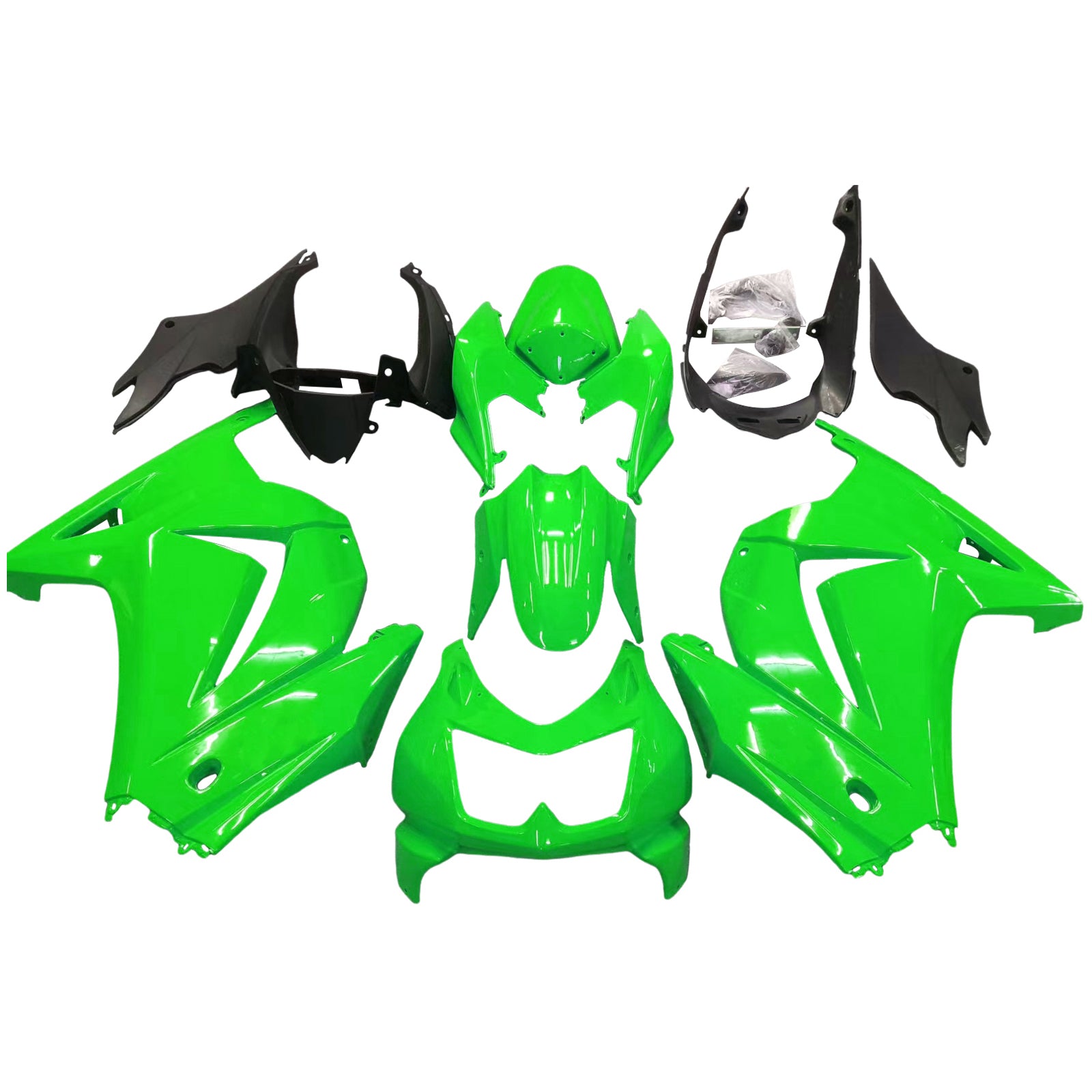Injection carénage Kit carrosserie plastique ABS fit pour Kawasaki EX250 Ninja250RR 2008-2012