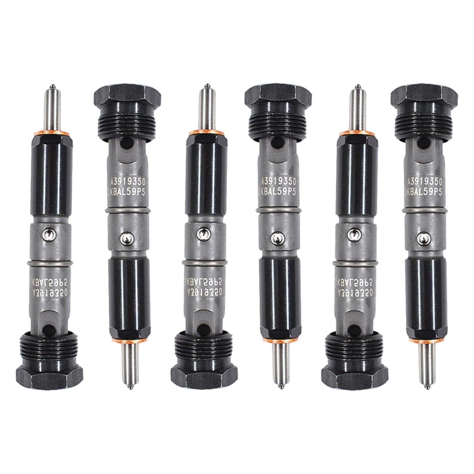 Injecteur de carburant (6 pièces) pour Dodge D250 D350 Cummins 5.9L 12V (1989-1993) - Référence : 0432131837 3919350