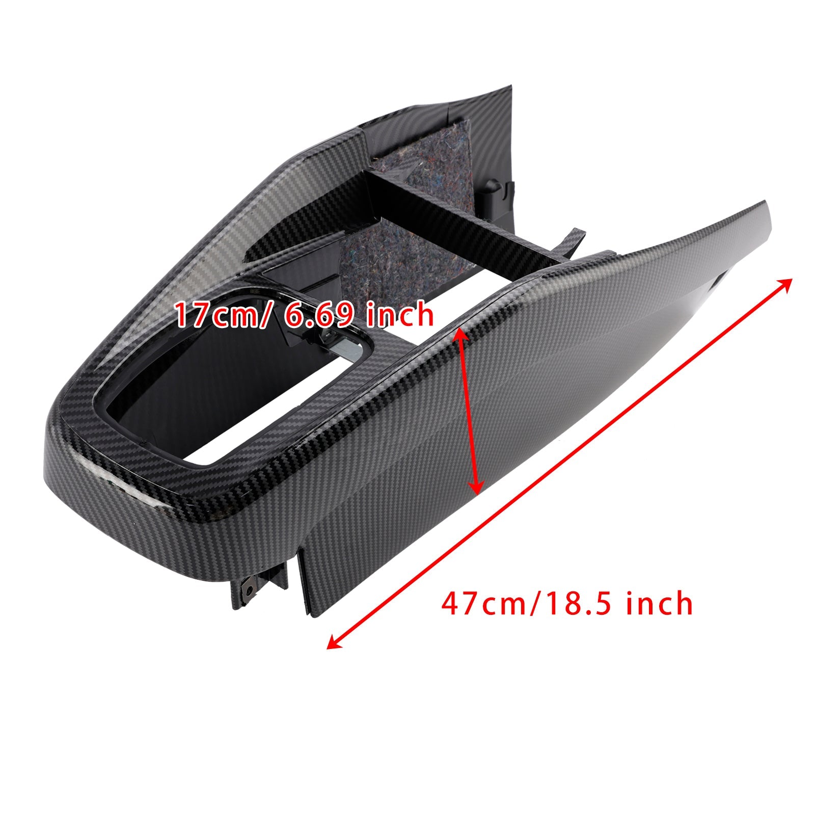 Garniture de console centrale de voiture VW Golf Jetta 1999-2005 1J1863201D motif fibre de carbone