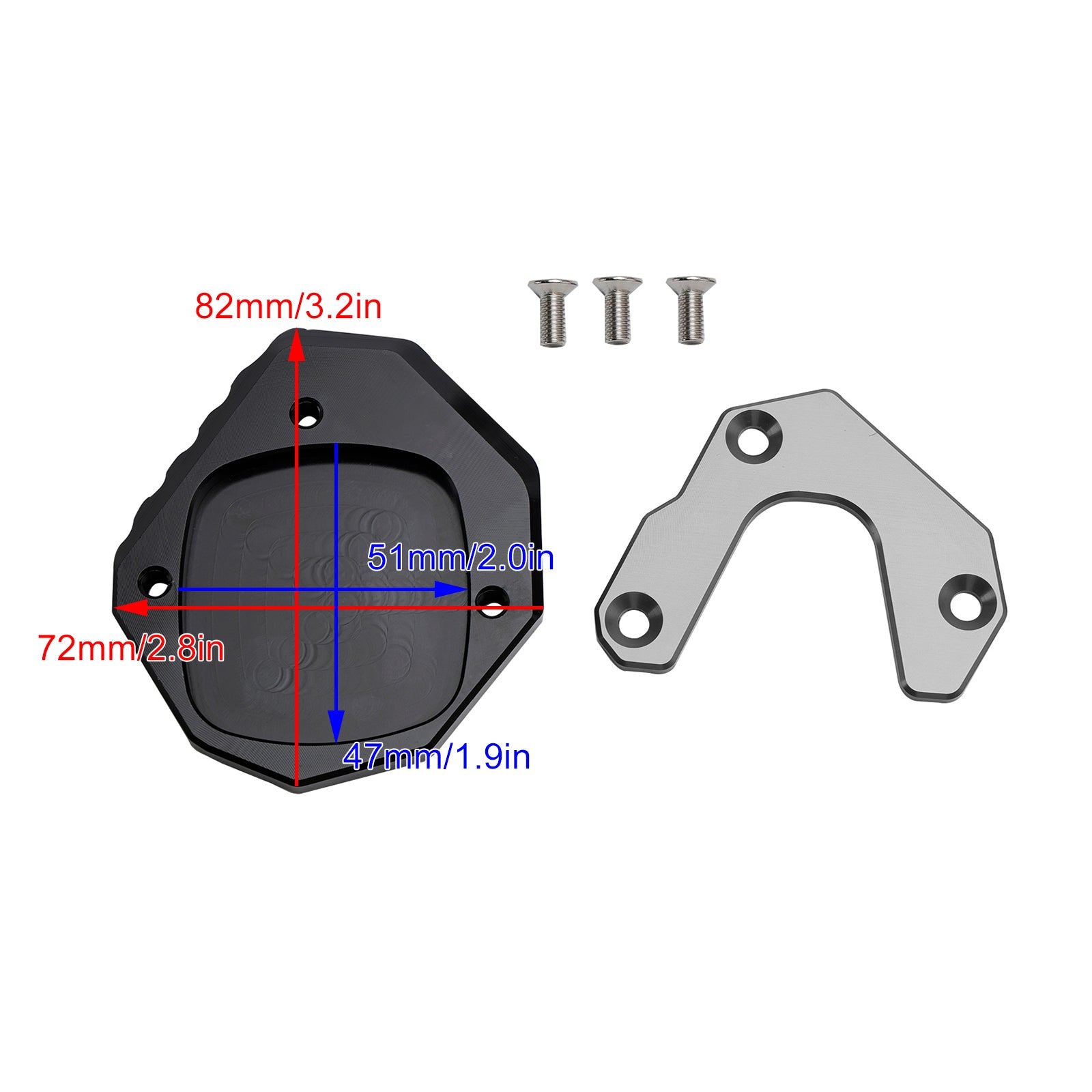 Piastra di allargamento cavalletto 2023-2024 adatta per Honda XL 750 Transalp CB750 Hornet