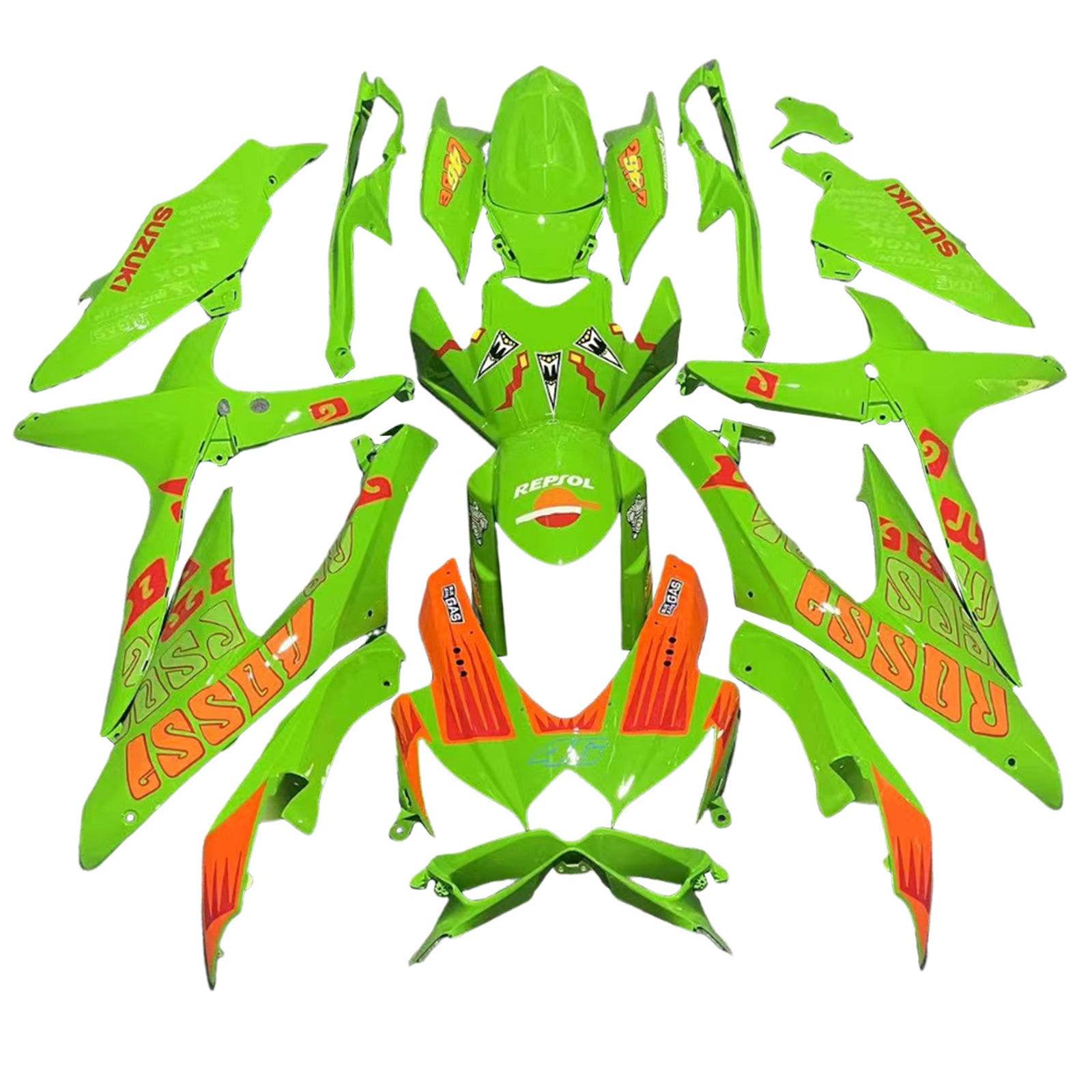 Kit di carenatura in plastica ABS per Suzuki GSXR 600/750 2008-2010 K8