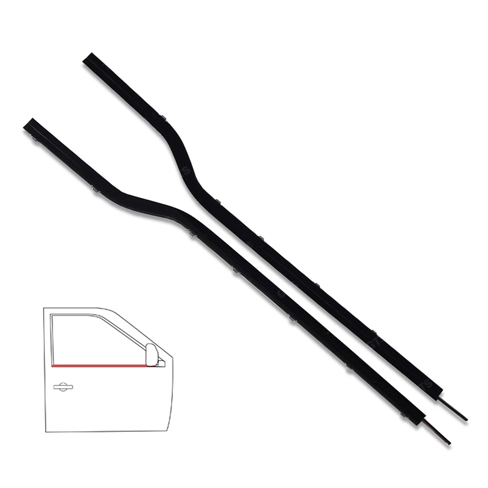 2PCS D'étanchéité Extérieure De Porte Pour Suzuki Vitara Se416 2D Escudo