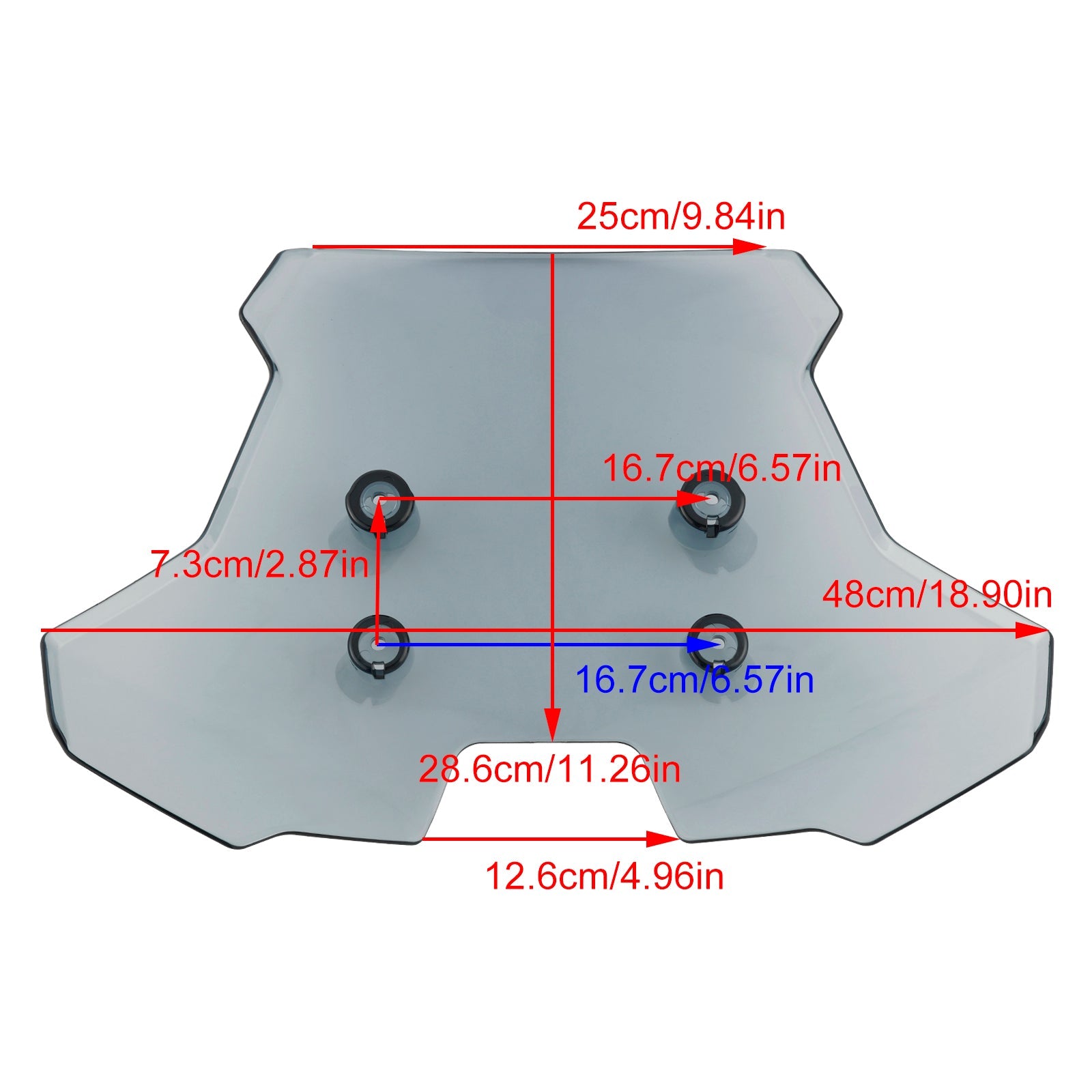 Pare-brise pare-brise adapté pour Suzuki V-STROM 800/DE/DE ADV/Touring 2023-2024