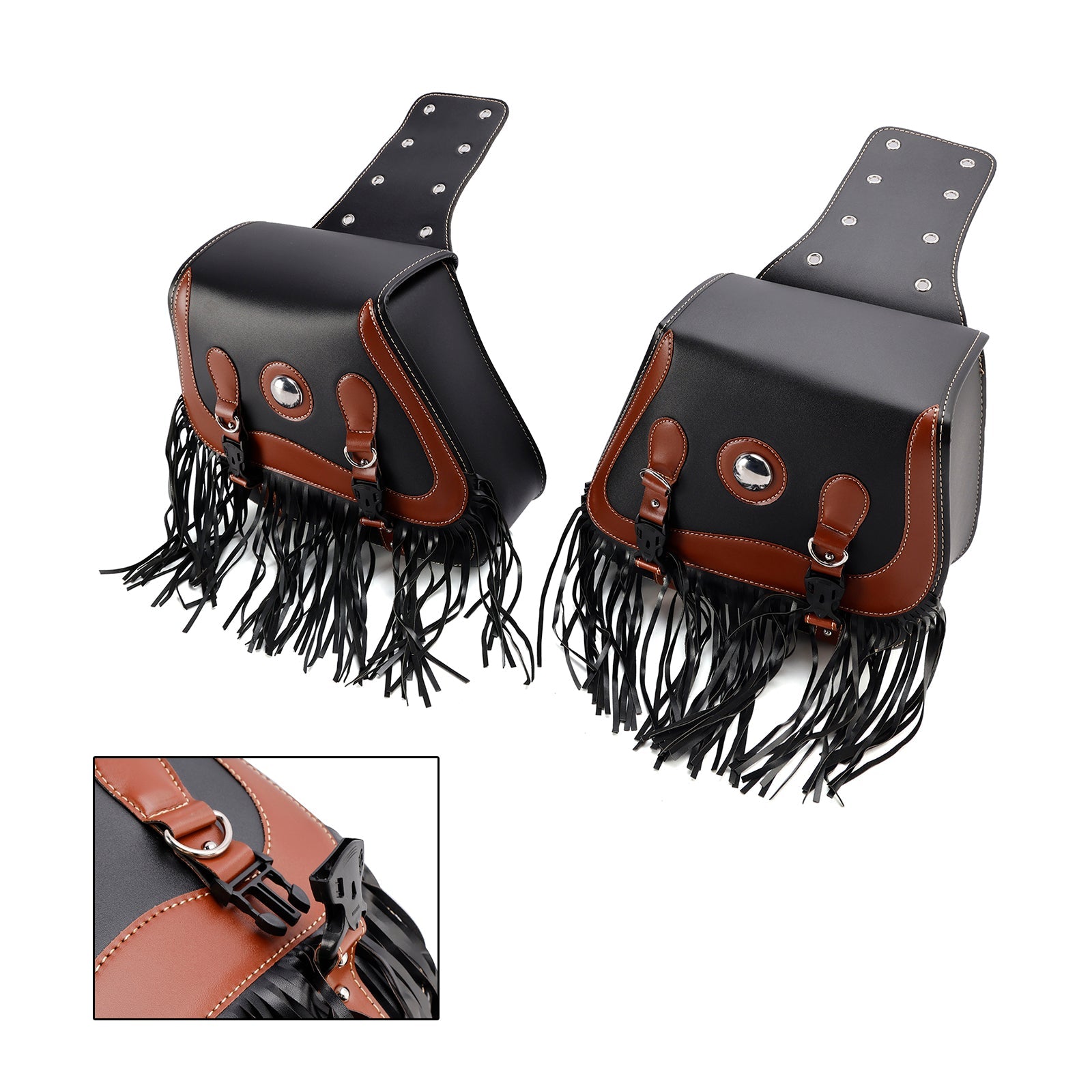 Črna bočna sedla vrečka 26 l za motocikel