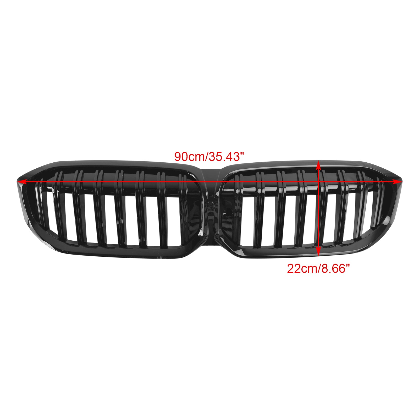 Gloss Black Front Kidney Grille Grill Pour BMW G20 320i 330i M340i 2023-2024