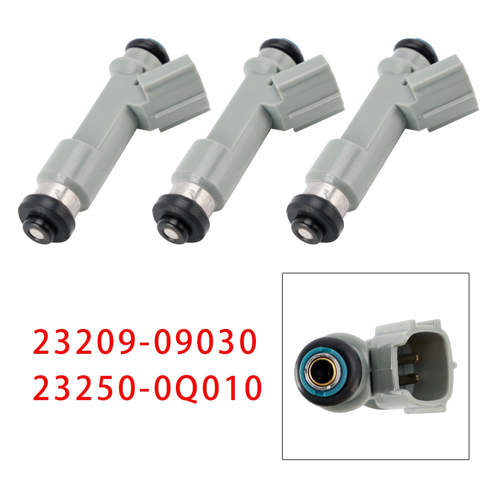 3 inyectores de combustible para Toyota Citroen Peugeot 1,0 23209-09030 23250-0Q010
