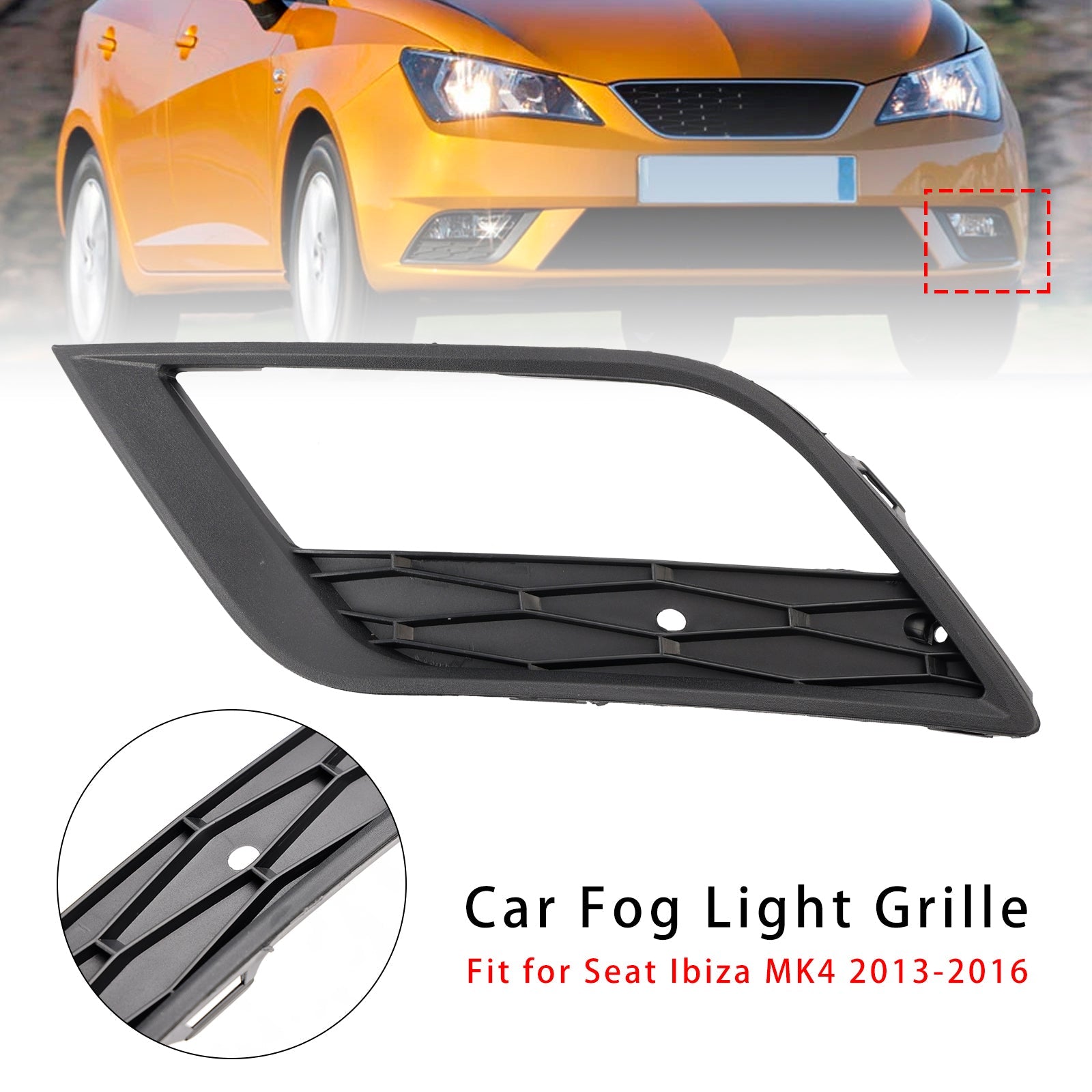 Fire Grille Anti-Under-Cover Links Side voor Seat Ibiza MK4 2013-2016 6J0853665F