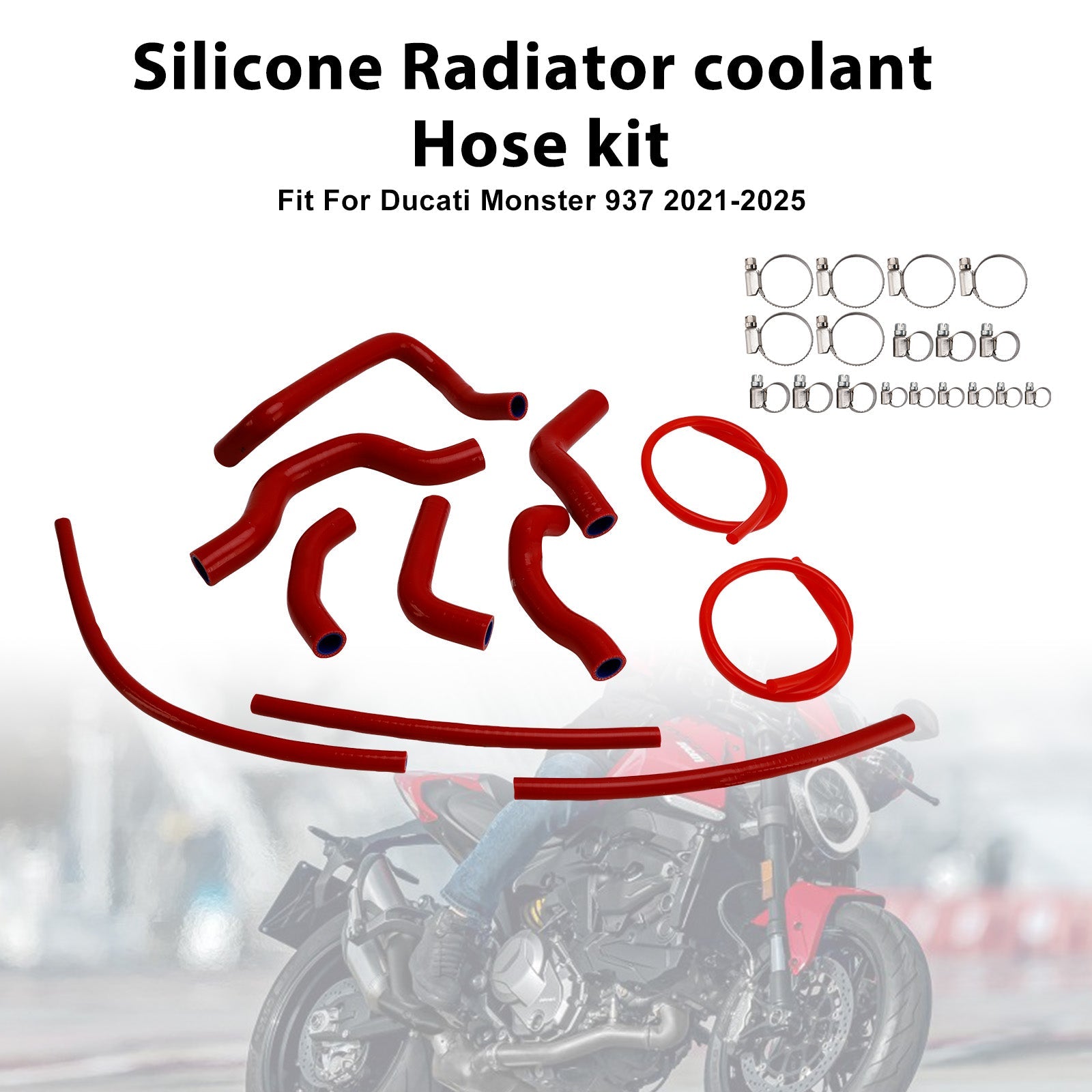 Durite de refroidissement en silicone pour radiateur Ducati Monster 937 (2021-2025)