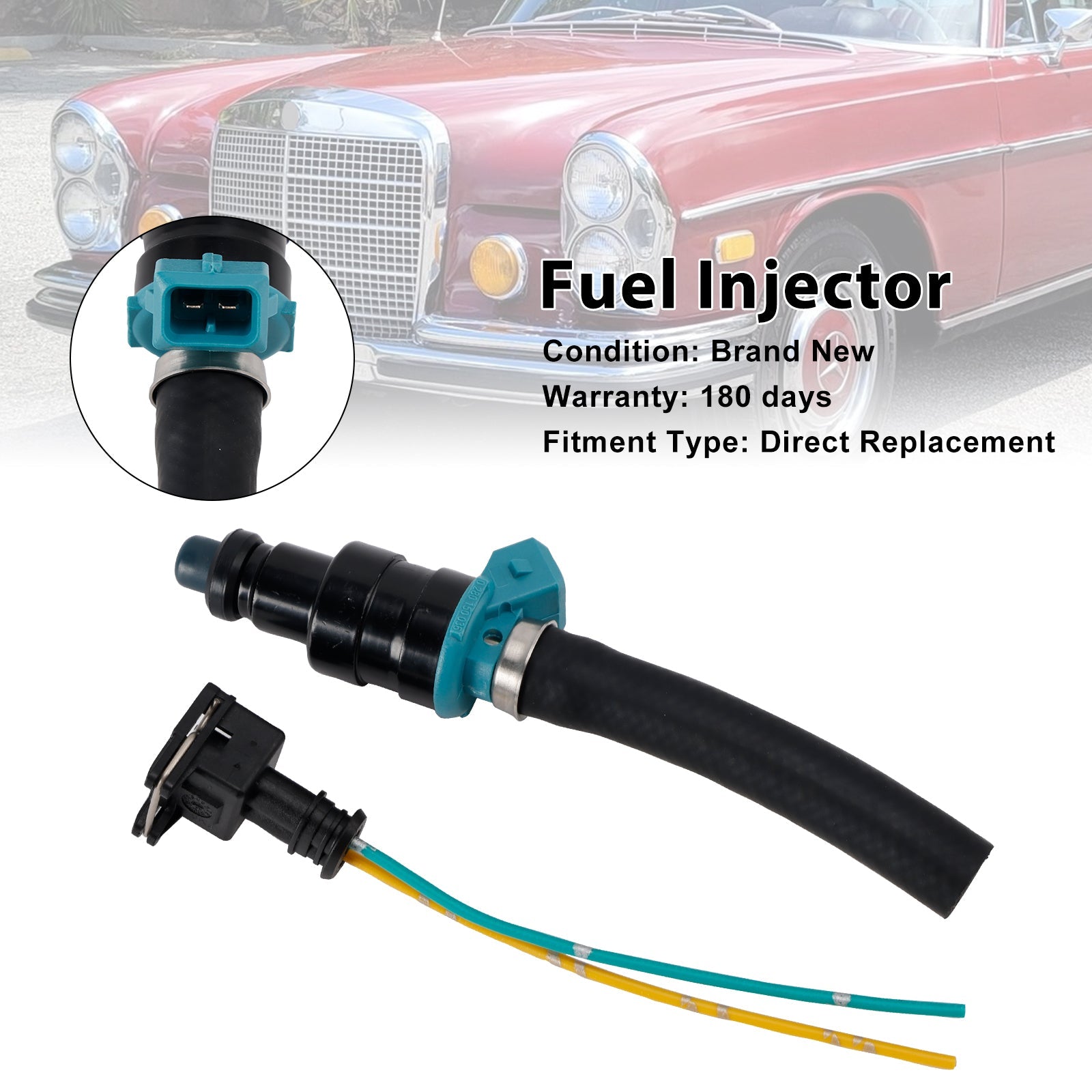 Injecteur de carburant 0280150036 pour Mercedes-Benz 280SEL 450SE 280SEL 4,5 L V8 1 pièce