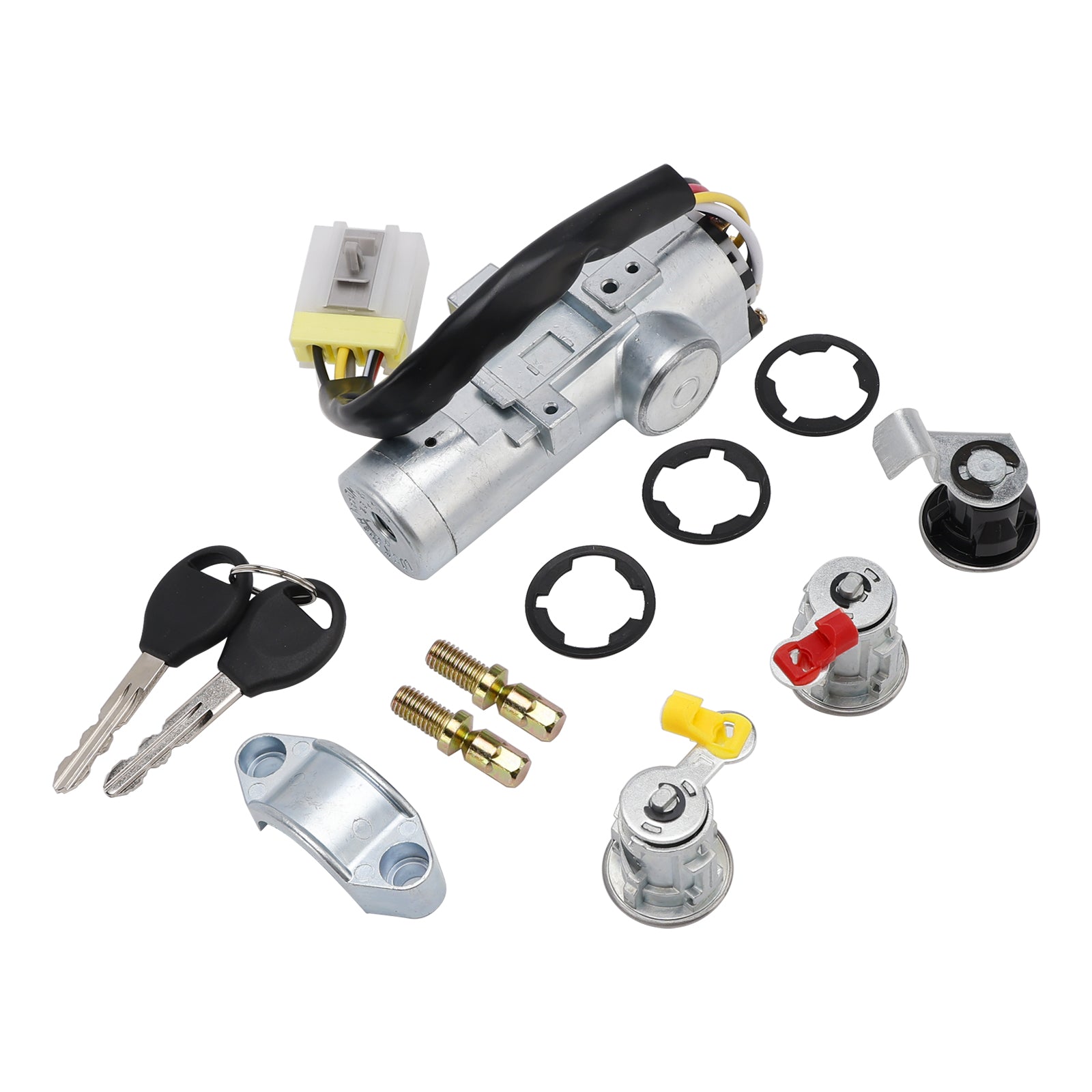 Kit de verrouillage de porte avec barillet de contact et 2 clés K9810-2S806 pour Nissan Navara D22 1997-2006