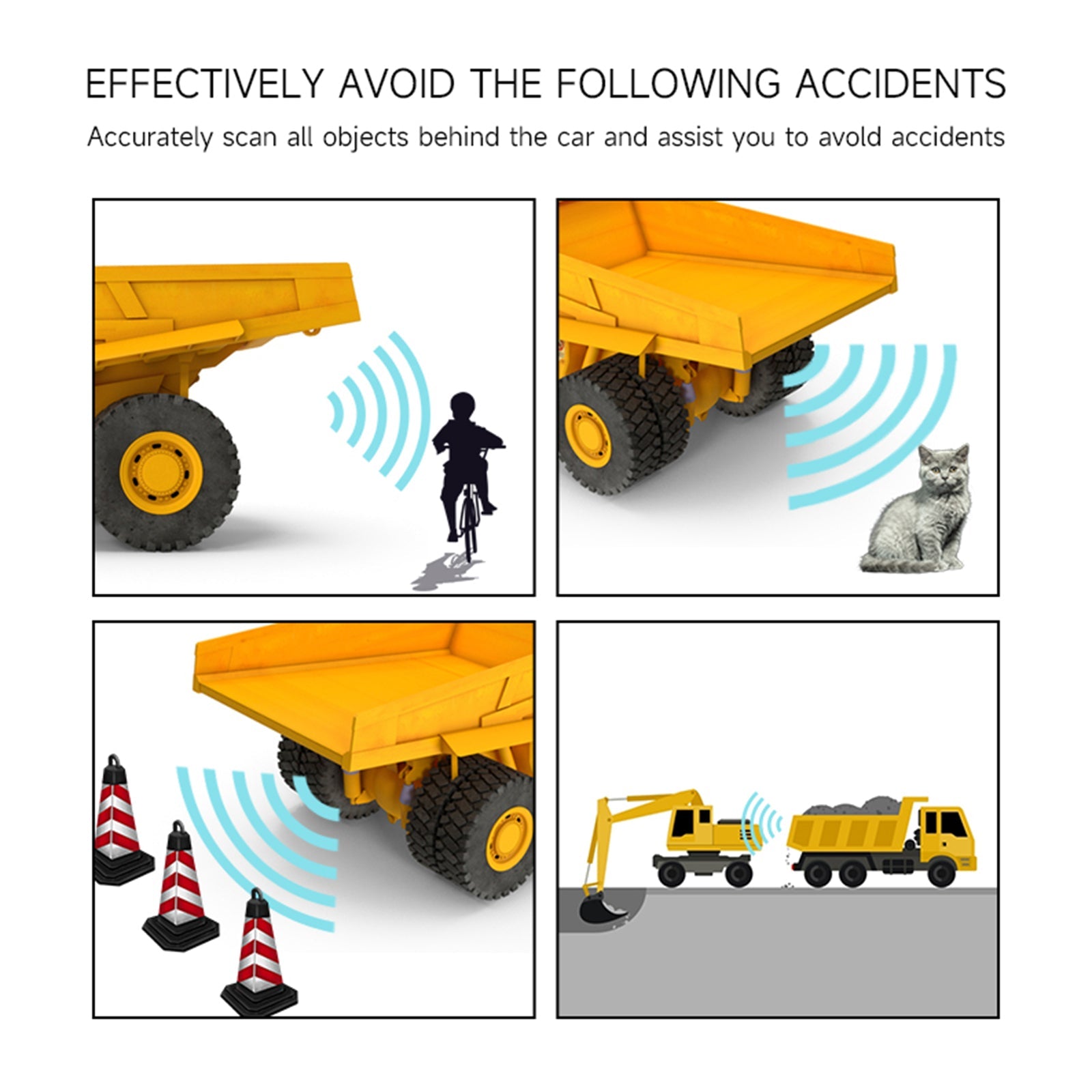 Système d&#39;avertissement d&#39;évitement d&#39;obstacles radar à ondes millimétriques 77 Ghz pour camion de ciment