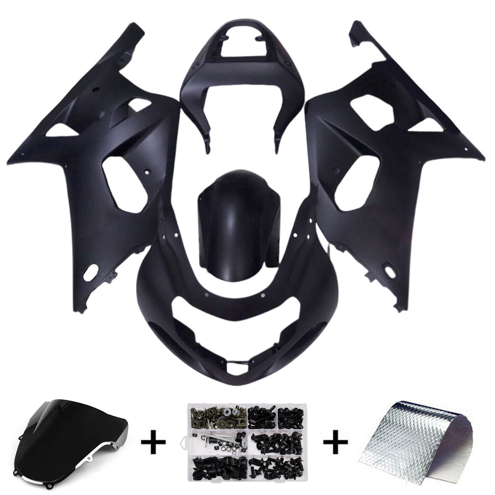 Kit de carénage en plastique injecté pour Suzuki GSXR600 2001-2003 GSXR750 2000-2003 K1