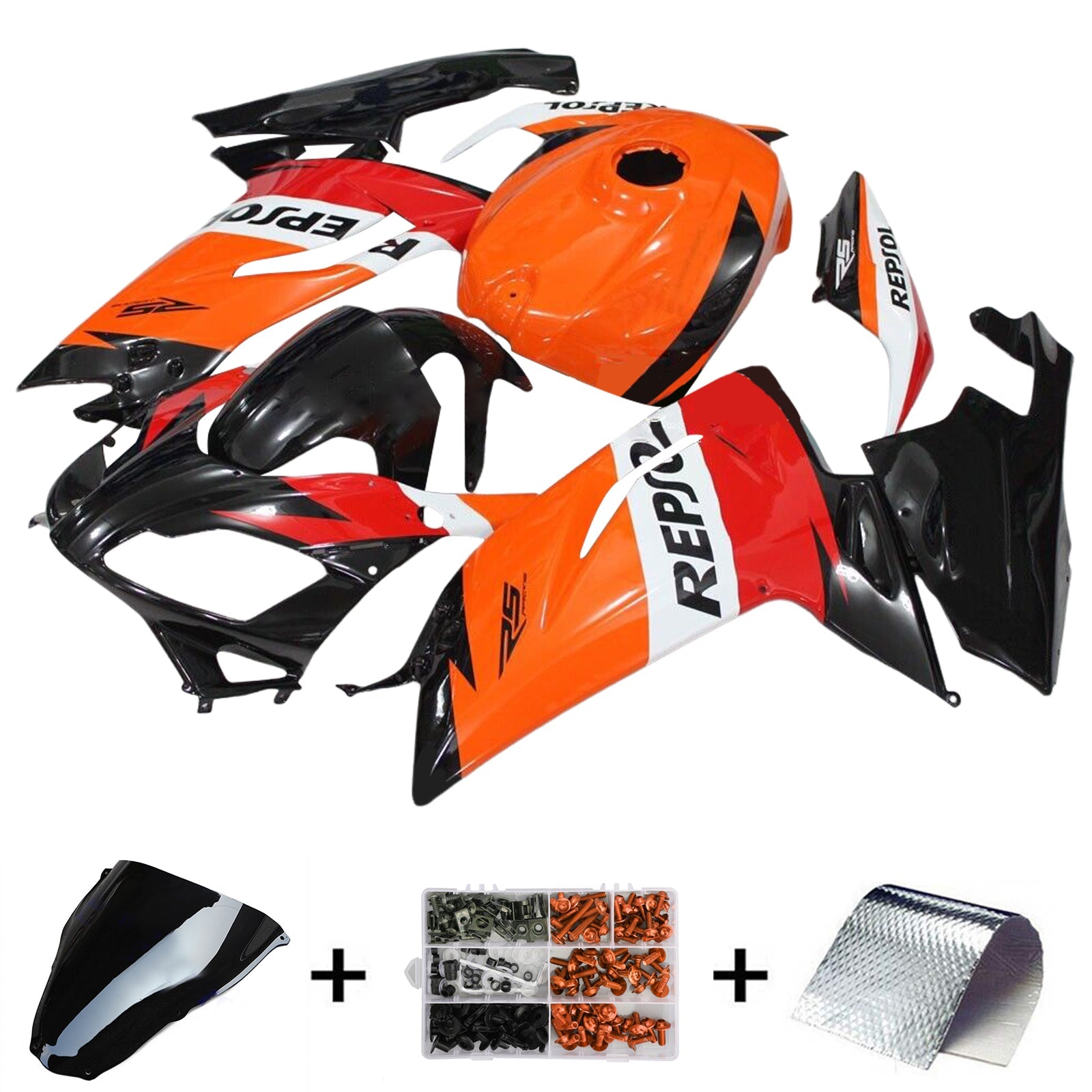 Amotopart Aprilia RS125 2006-2011 Kit de carenado de carrocería de plástico ABS