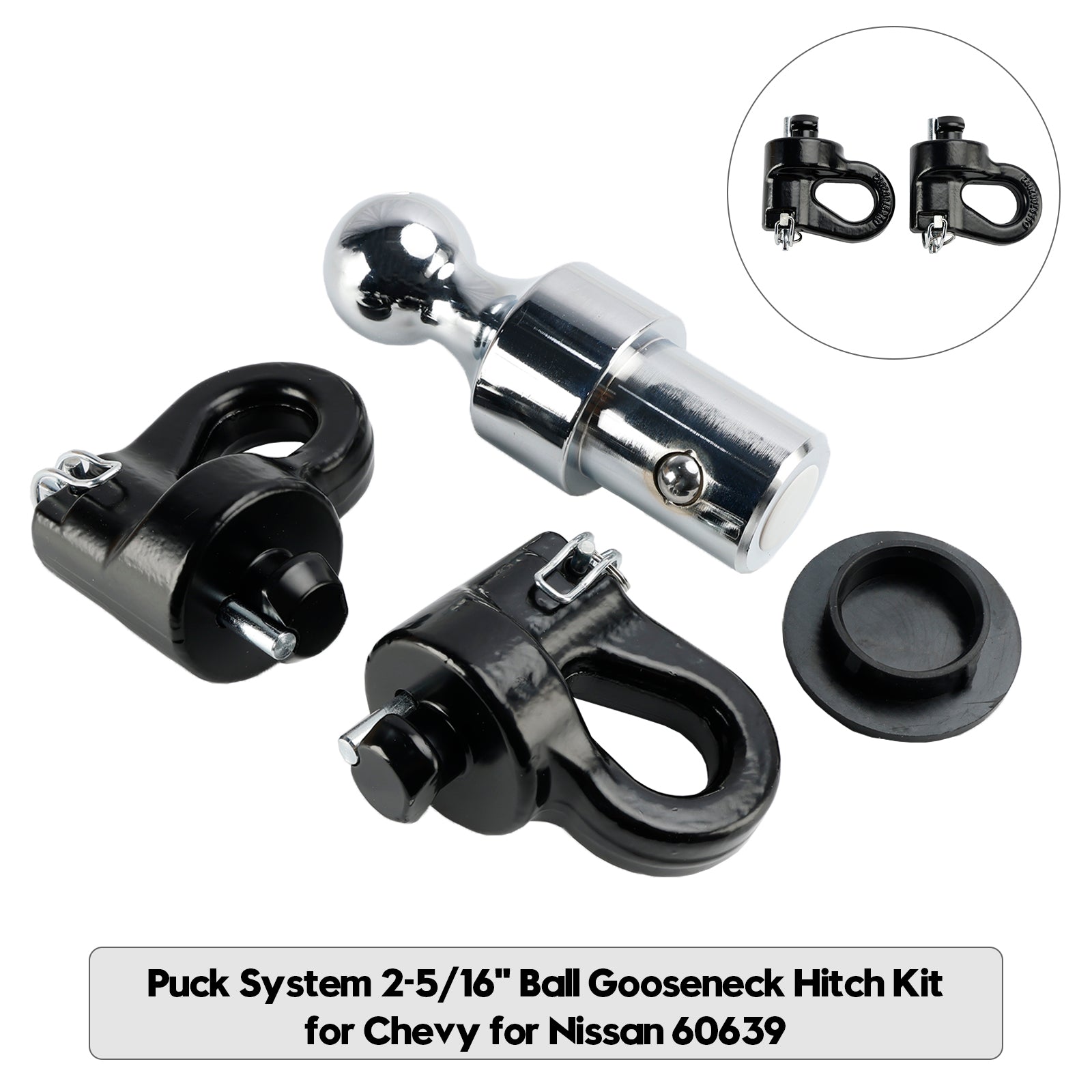 Puck System 2-5/16" Hanhenkaula-kiinnityssarja Chevylle ja Nissan 60639:lle