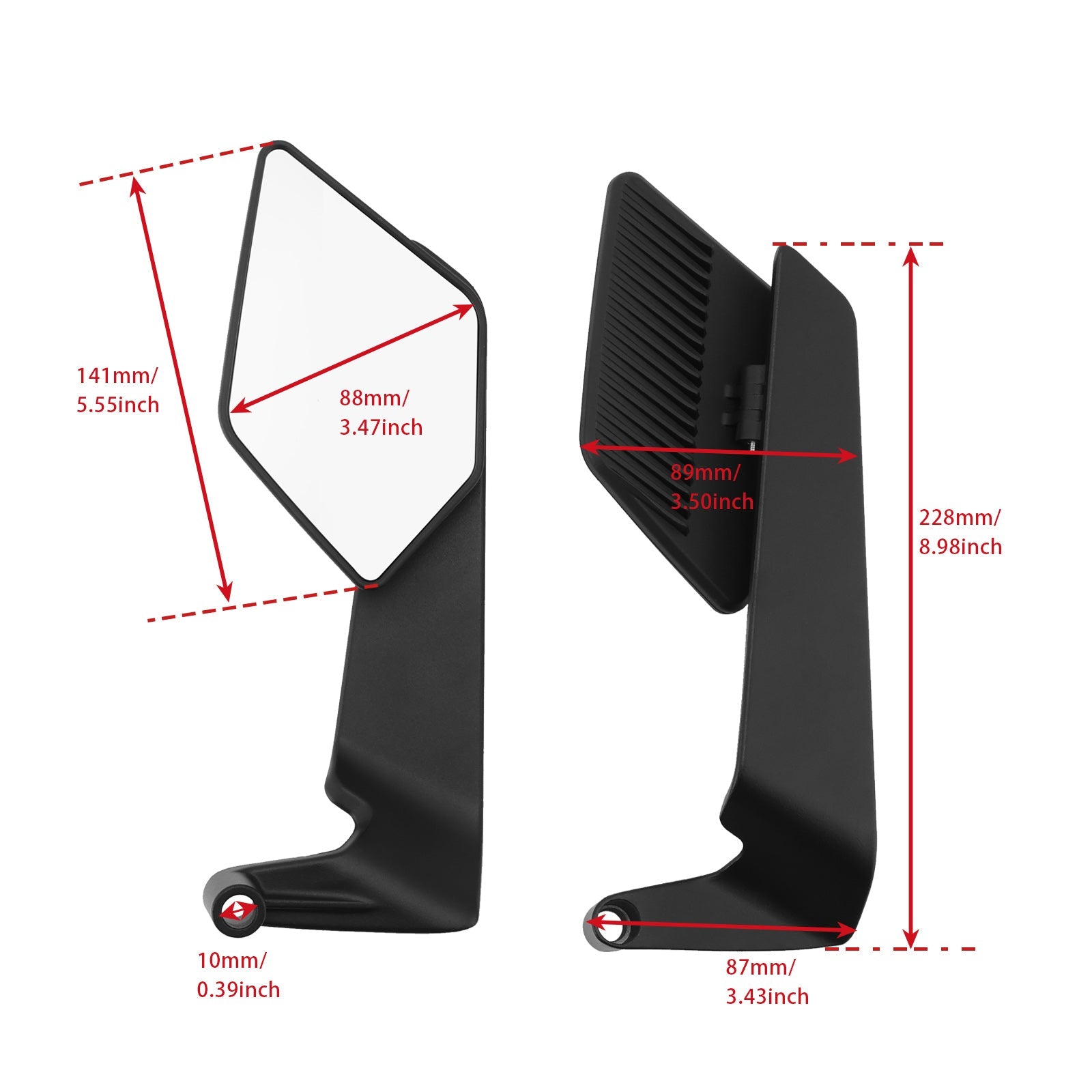 Par ogledal za Suzuki SV650 GSX-S 1000 GSXS1000 2023-2024