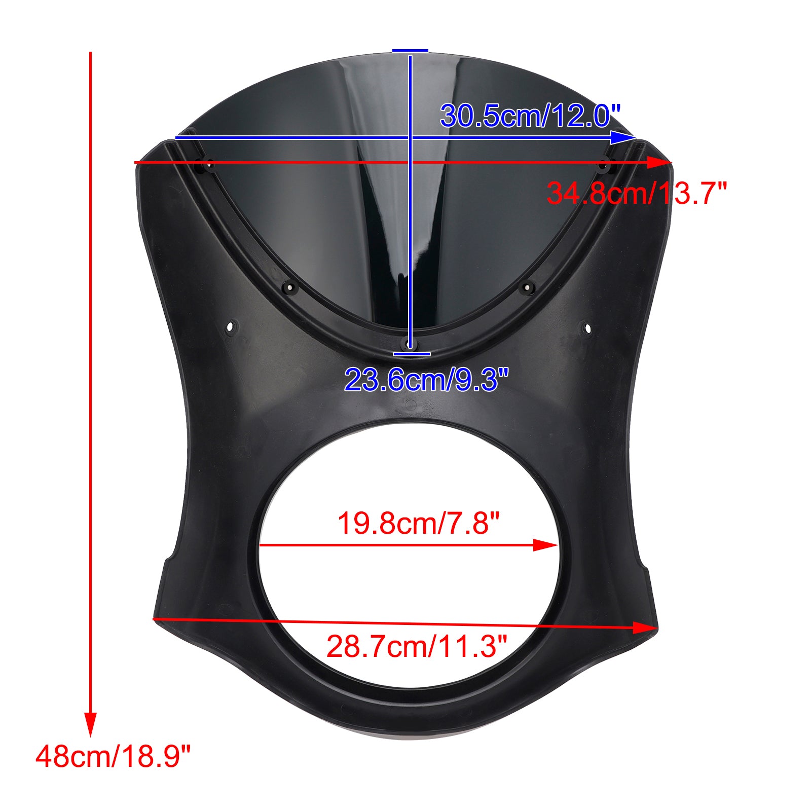 Fiera del parabrezza del faro per eliminatori Kawasaki 500 2024-2025