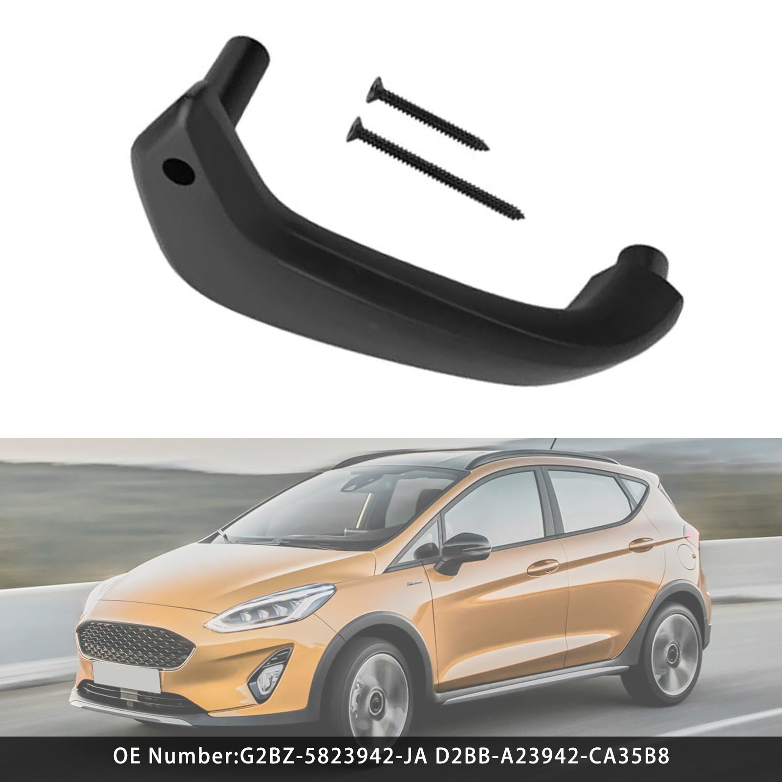 Manico della porta interna destro per Ford Fiesta 2011-2020, finestra manuale