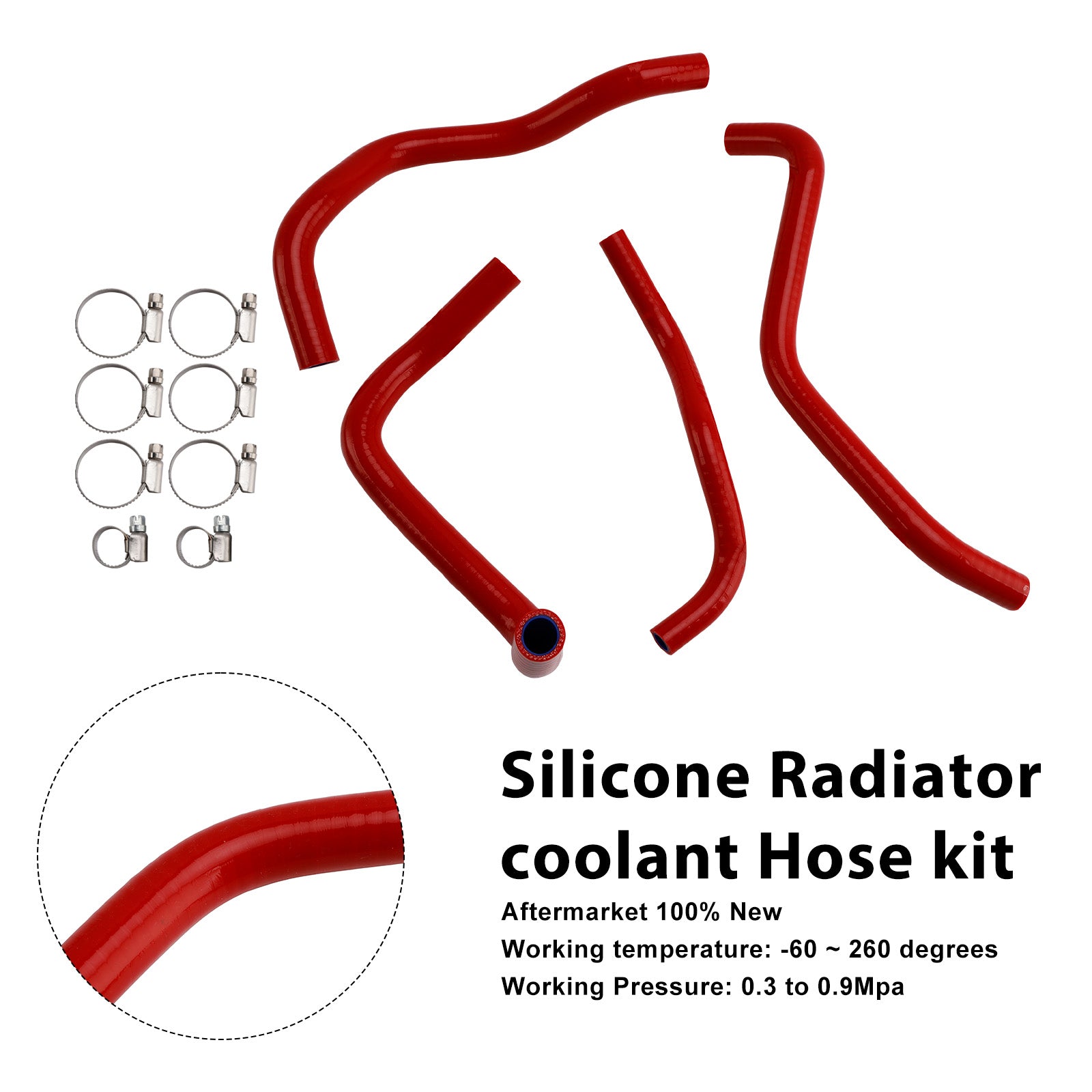 Durite de refroidissement en silicone pour radiateur Honda CB500F/X/R (2013-2024)
