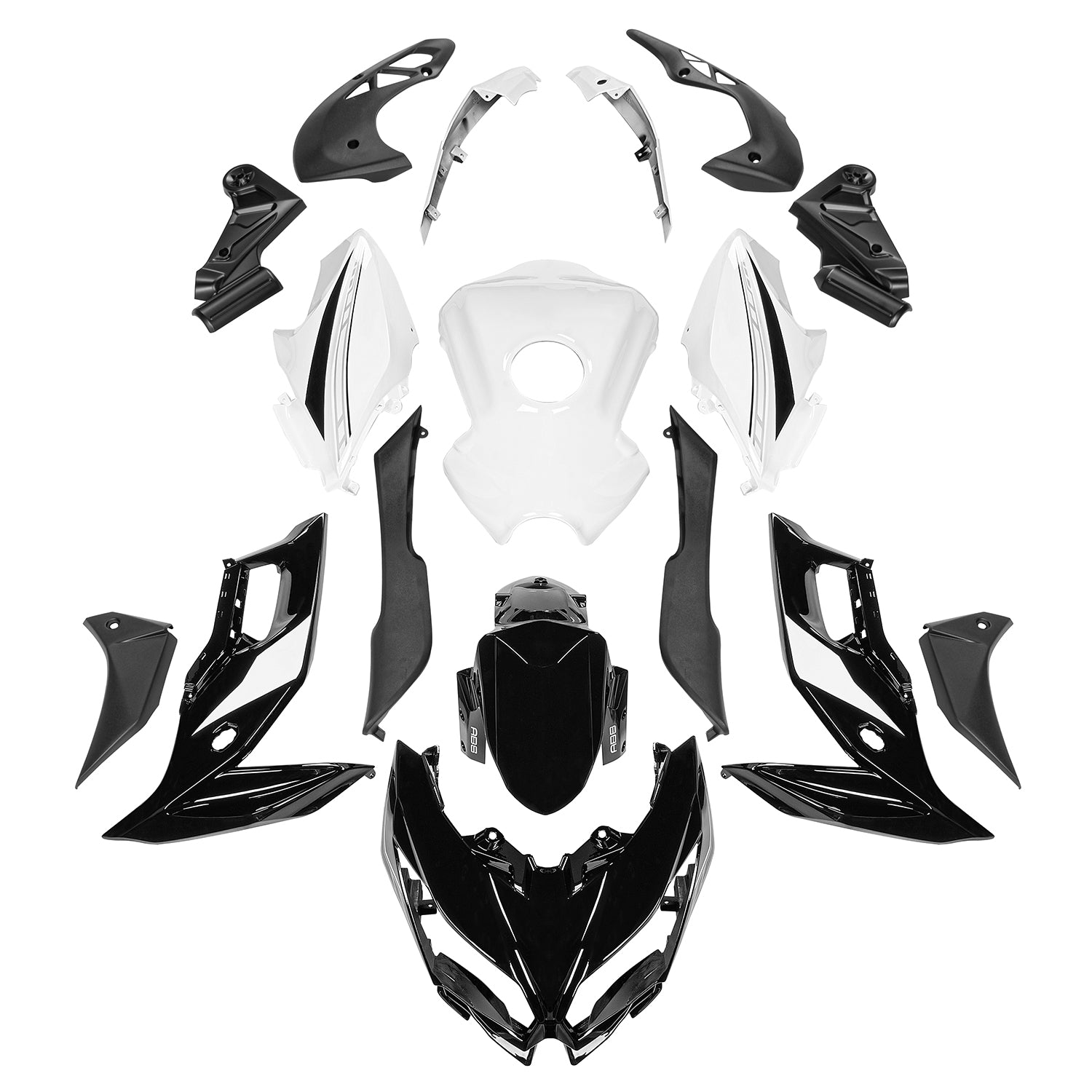 Carénage de carrosserie en plastique ABS d'injection adapté à Kawasaki VERSYS650 2015-2021 08#