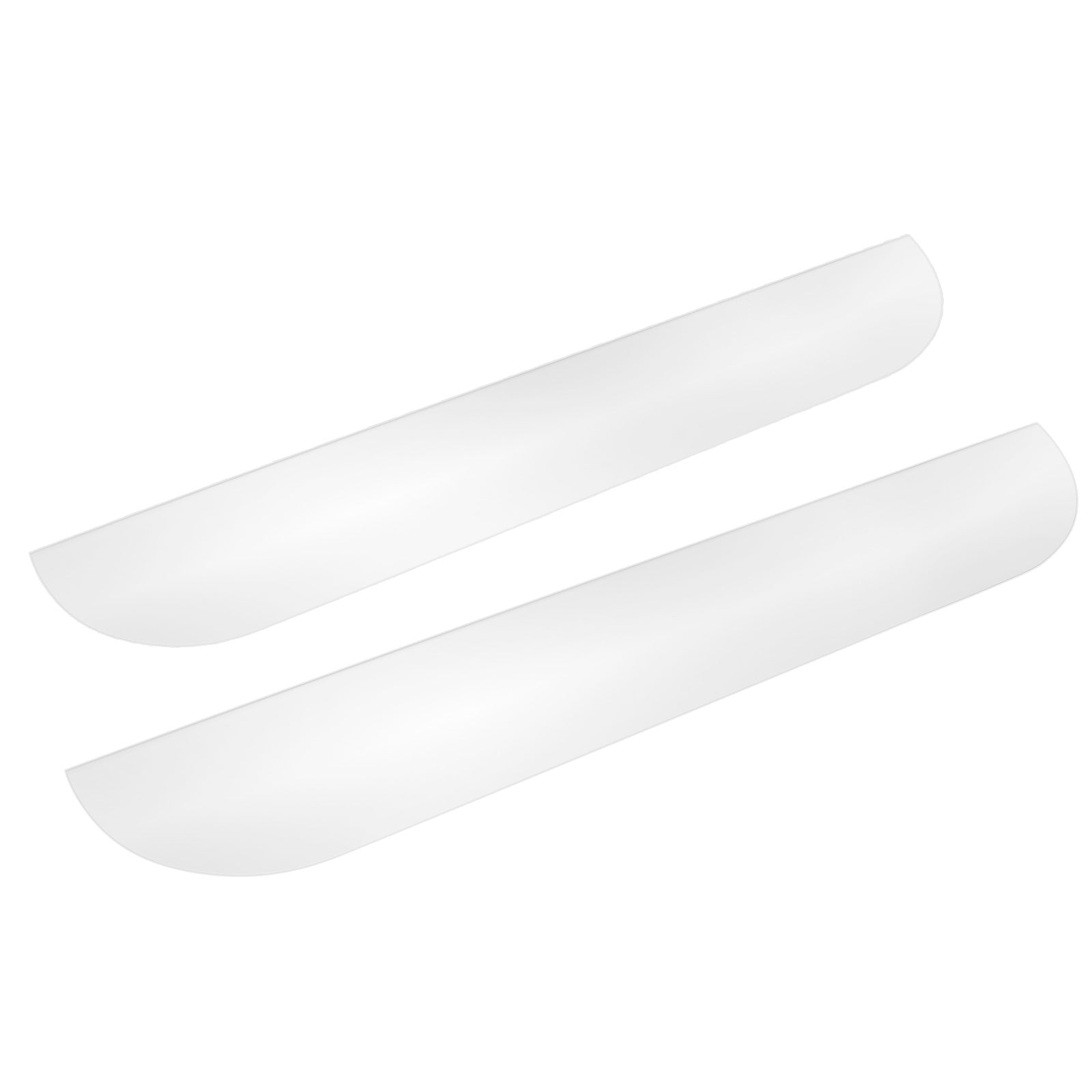Paire de garnitures de fenêtre biseautées de 5 pouces en acier inoxydable pour Peterbilt 379/386/389 (2005-2024).