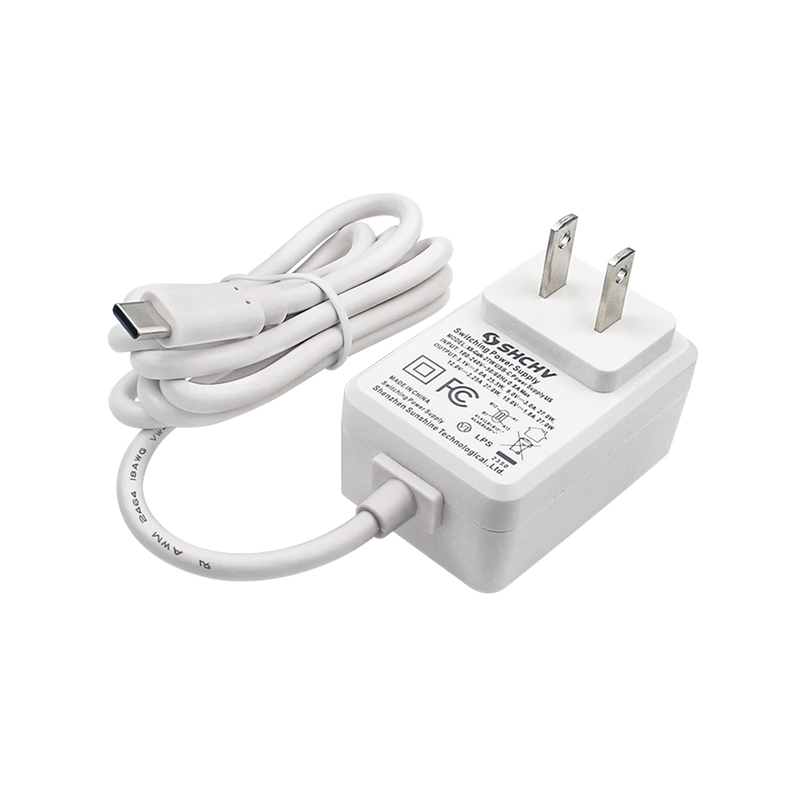 Raspberry Pi 5 Adattatore settoriale, interfaccia USB-C, 27W, 5V5A Potenza, corrente completa