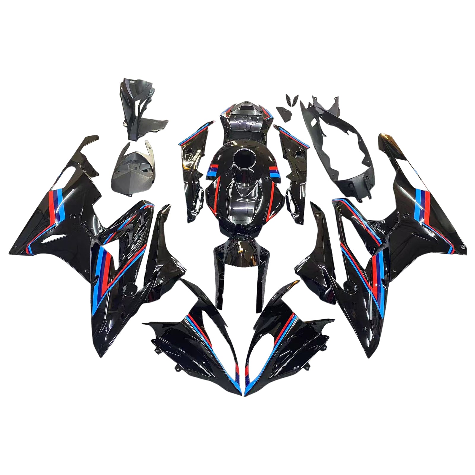 Kit de carénage injecté en plastique ABS pour BMW S1000RR 2017-2018