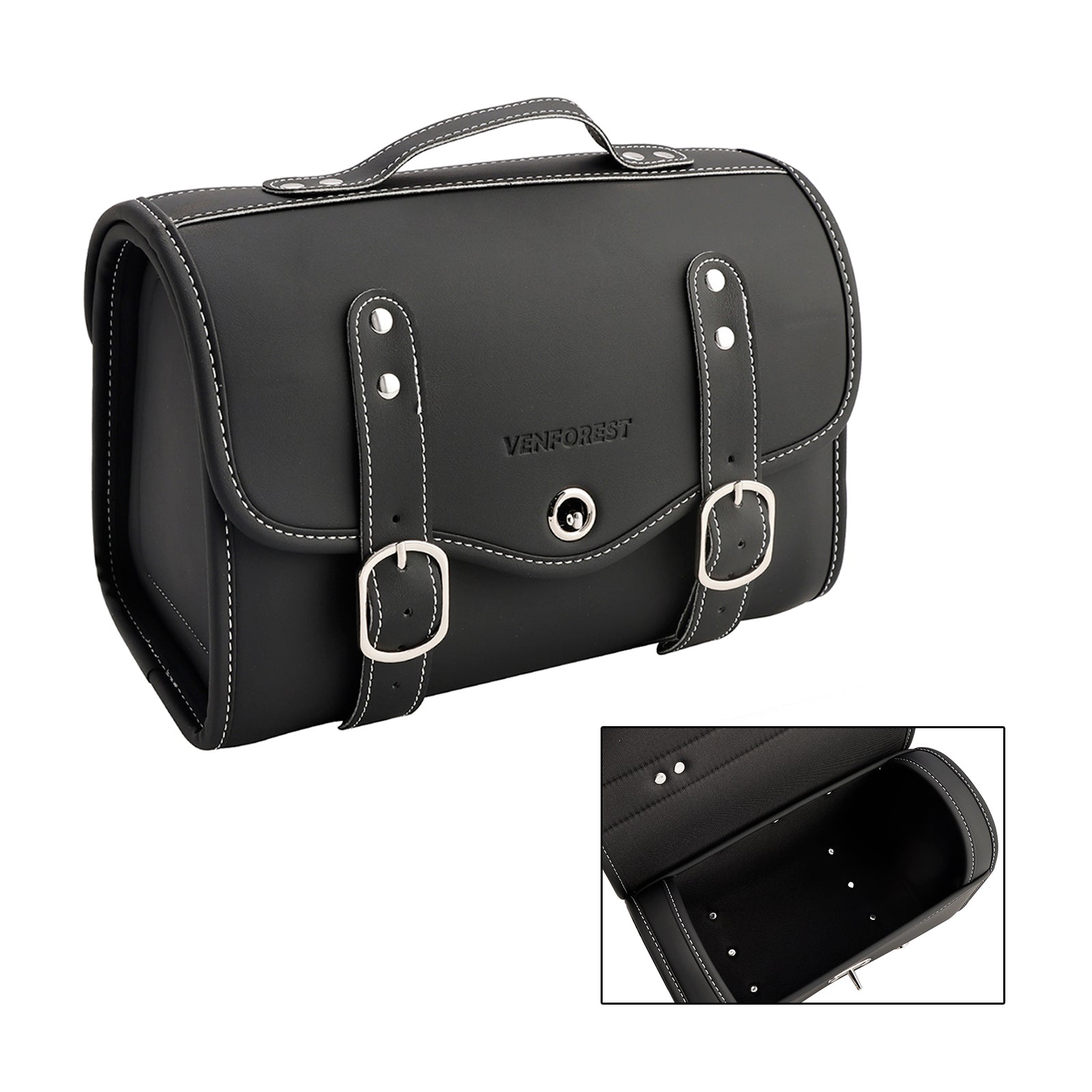 Poliuretanska stranska torba poliuretanska sedlasta vrečka, ki ustreza beli prtljagi za beli skuter motociklov