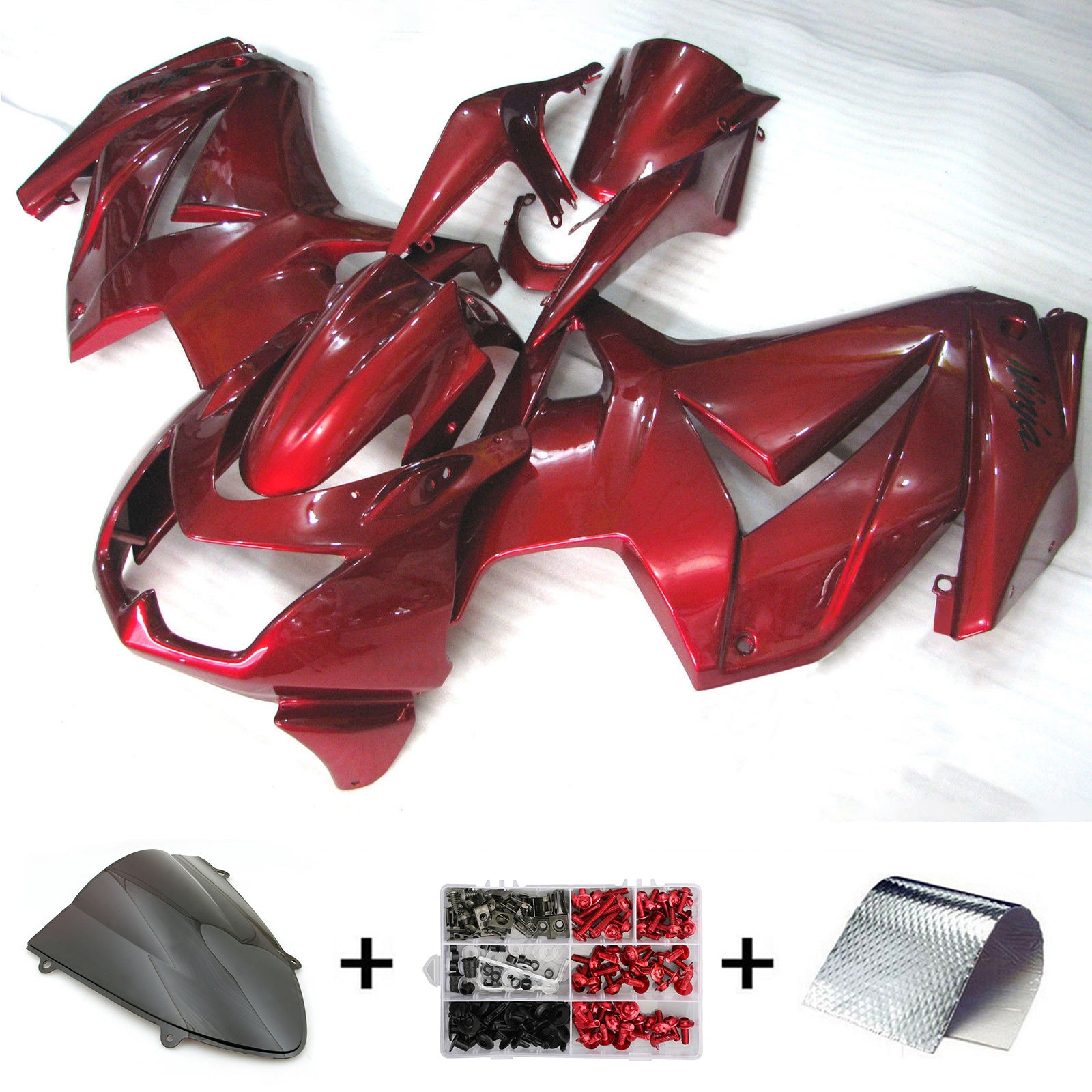 Kit de carénage injecté en plastique ABS pour Kawasaki EX250 Ninja250R 2008-2012